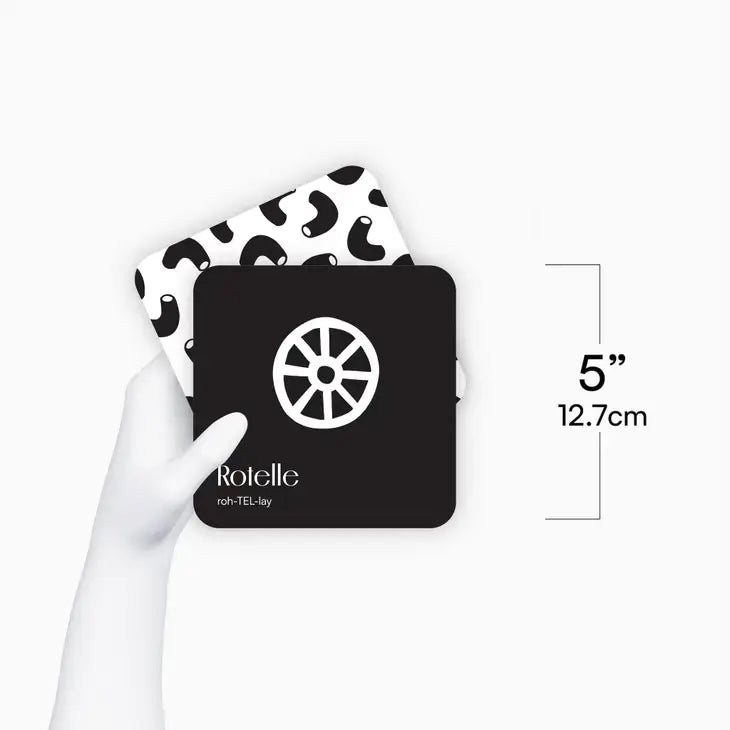High Contrast Pasta Cards for Baby