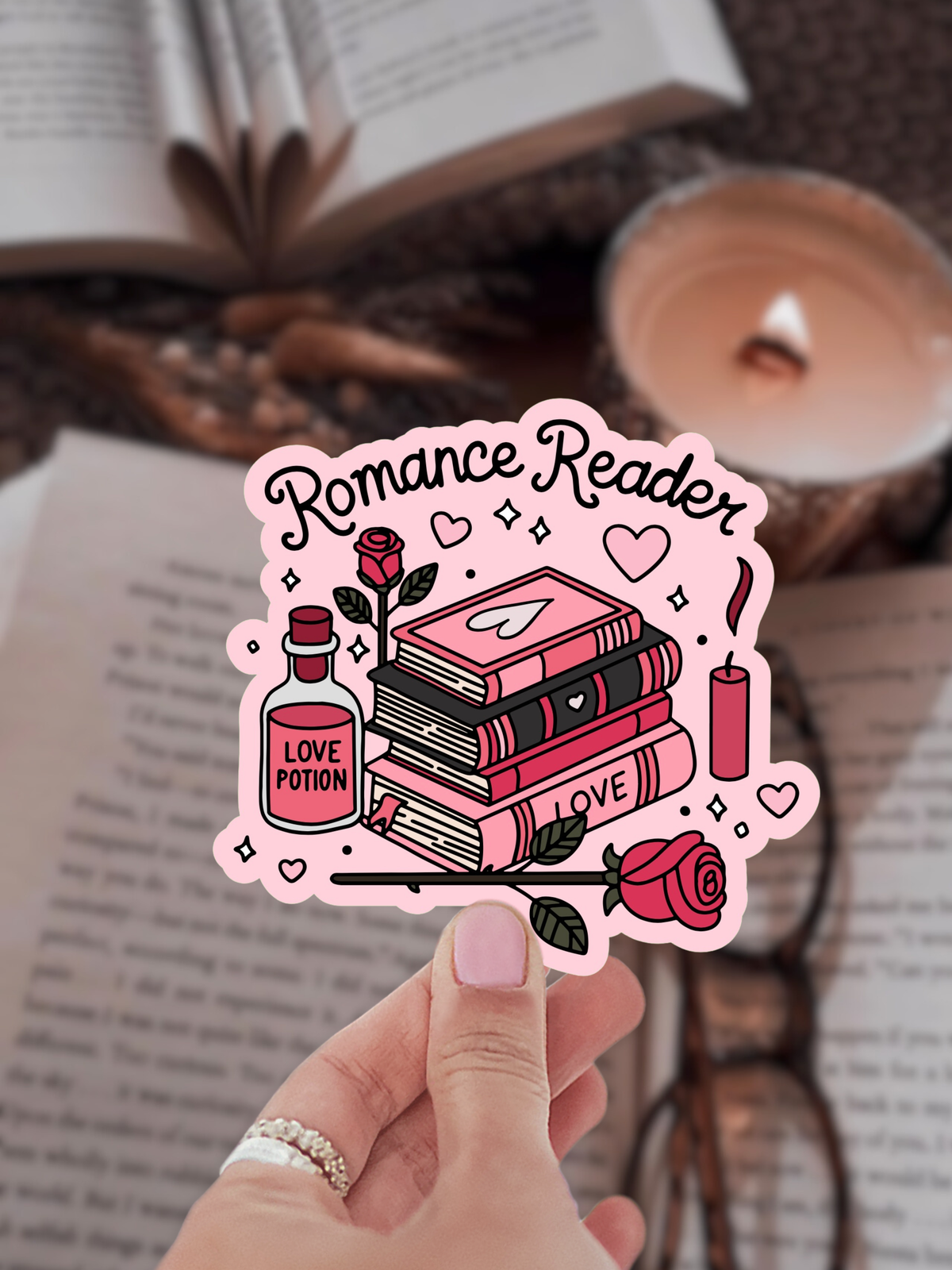 Sticker with &