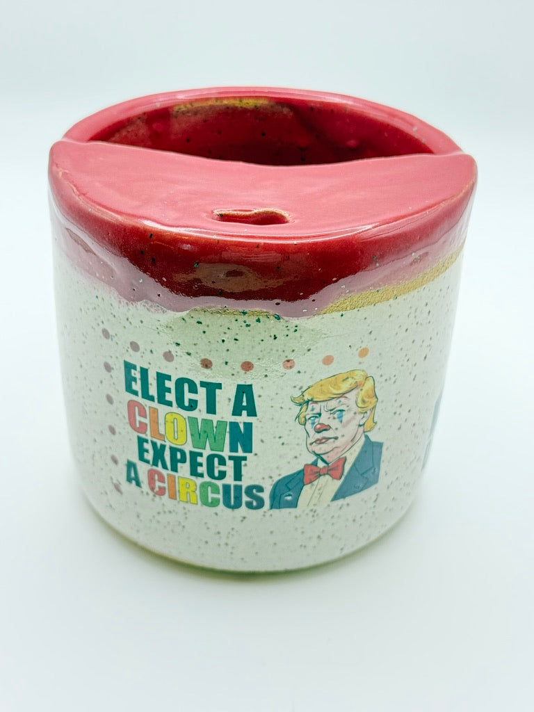 ELECT A CLOWN Moustache Cup