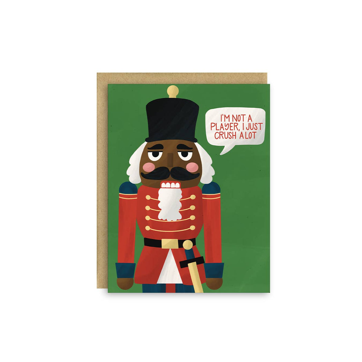 Crush A Lot Card | Funny Nutcracker Christmas Card