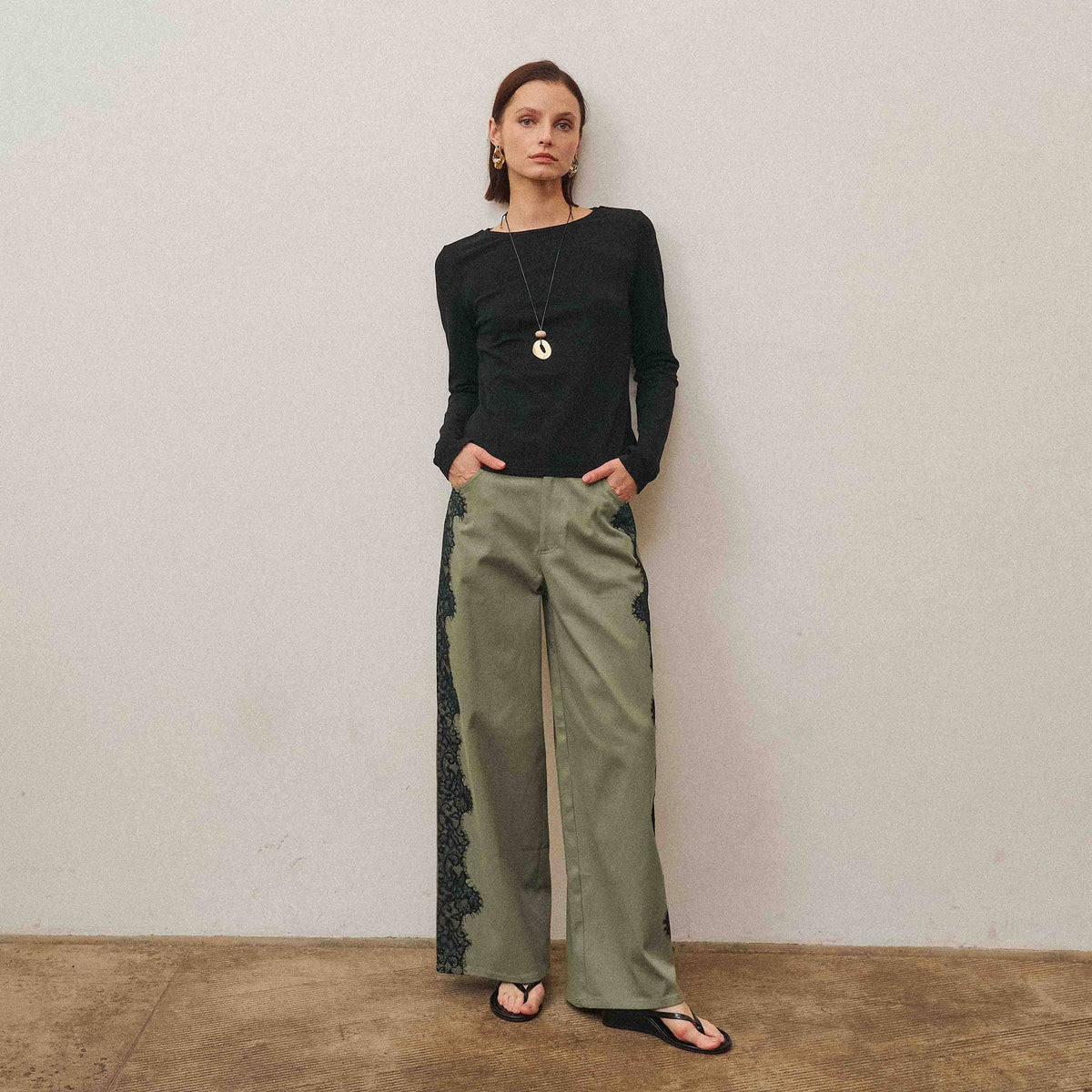 Pre-Order: The Able Lace Back Long Sleeve Top