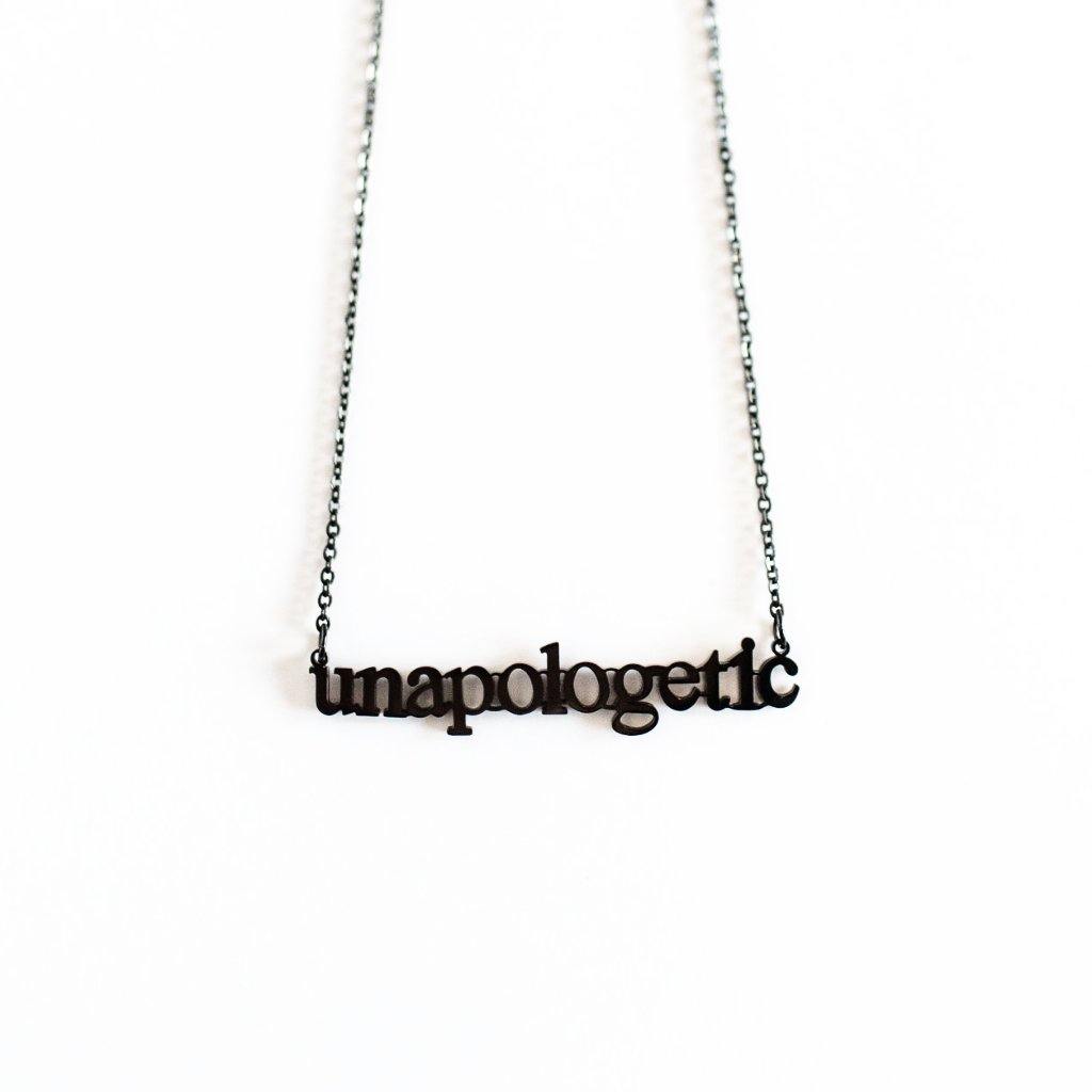 Unapologetic Cutout Necklace - Metal Marvels - Bold mantras for bold women.