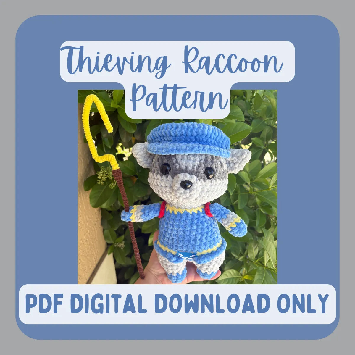 Thieving Raccoon Crochet Pattern - PDF PATTERN ONLY