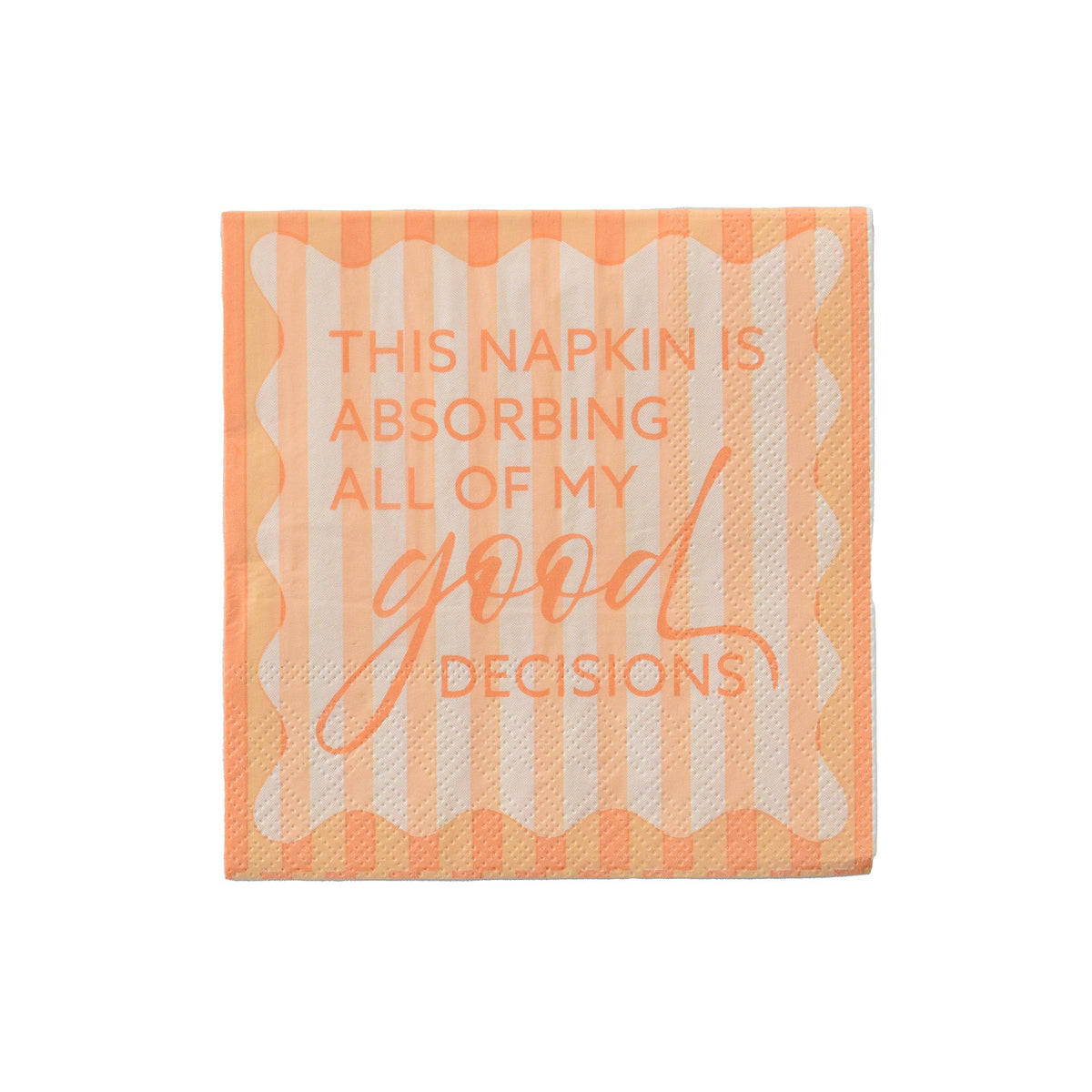 This Napkin is Absorbing All of My Good Decisions Cocktail Napkins, Jollity & Co