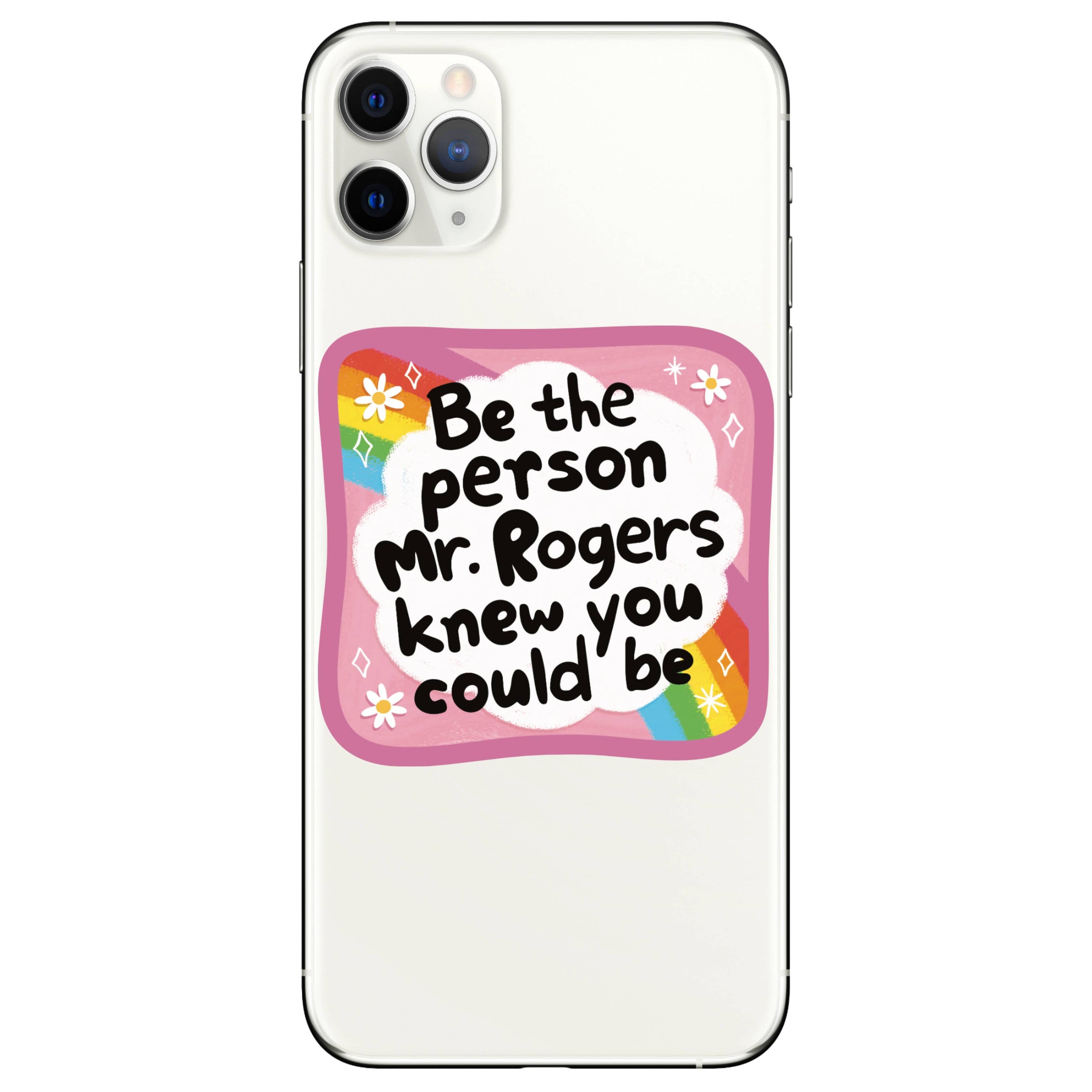 Phone case with motivational quote &