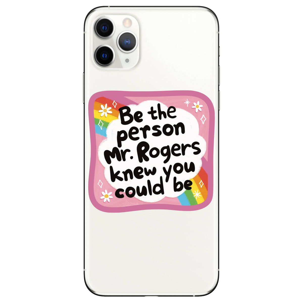 Phone case with motivational quote &