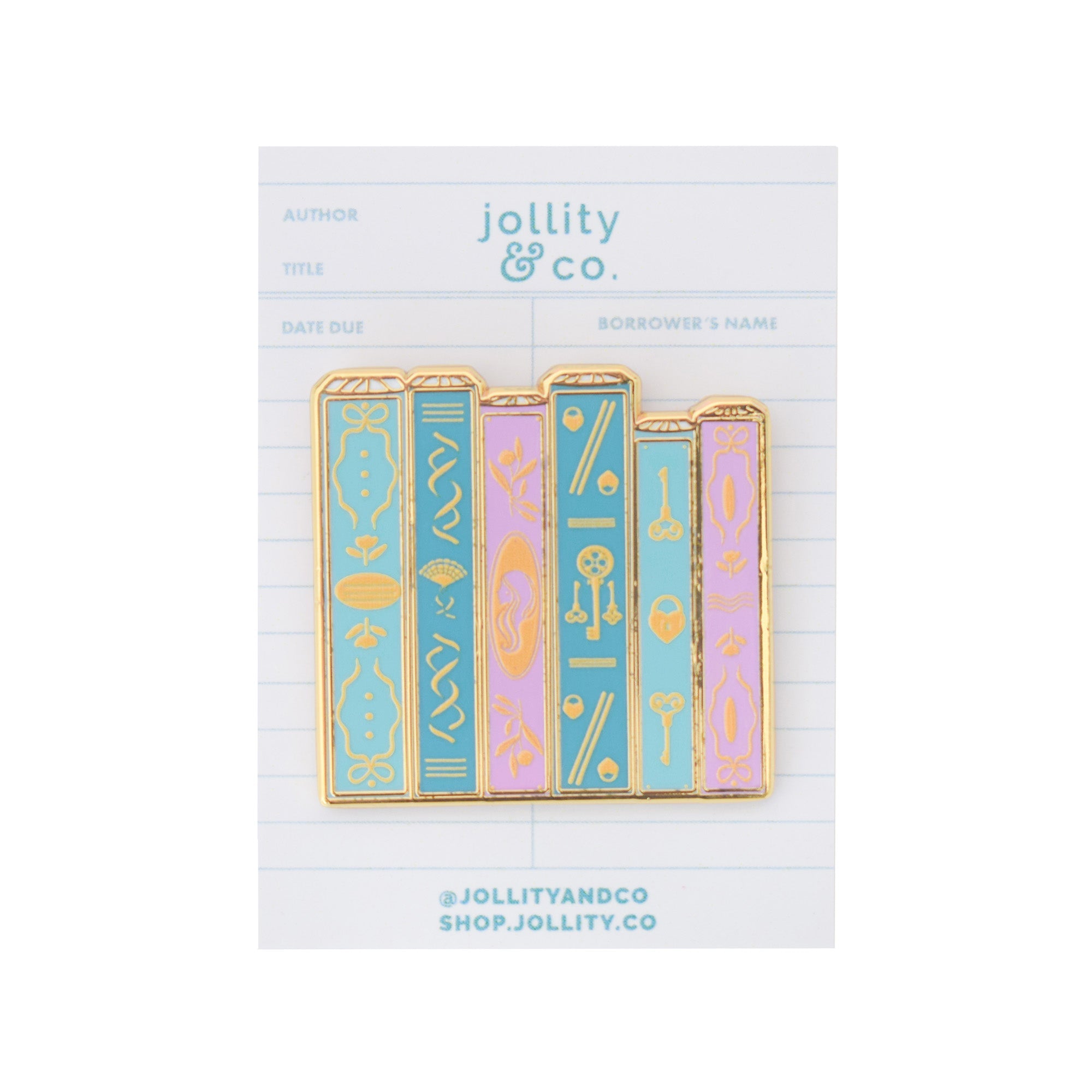 Stack of Books Enamel Pin, Jollity & Co
