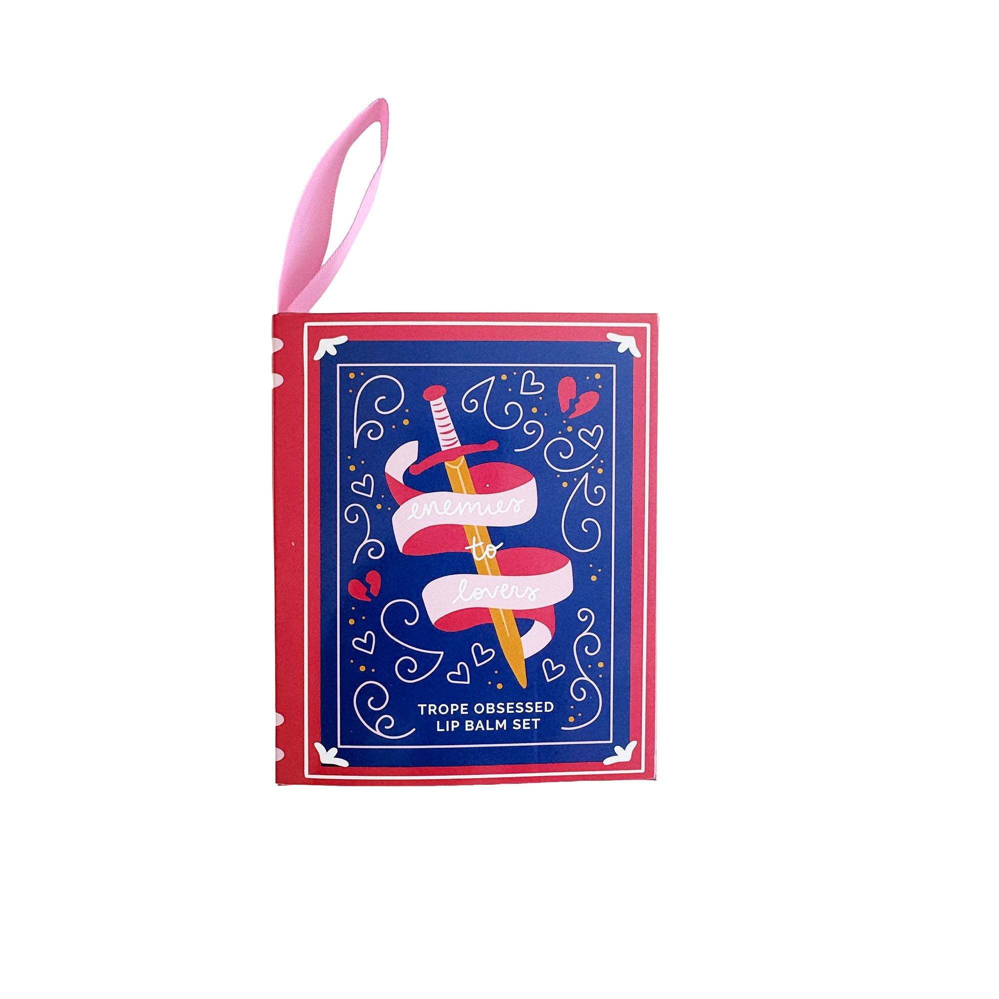 Enemies to Lovers Book Themed Lip Balm Set, Jollity & Co