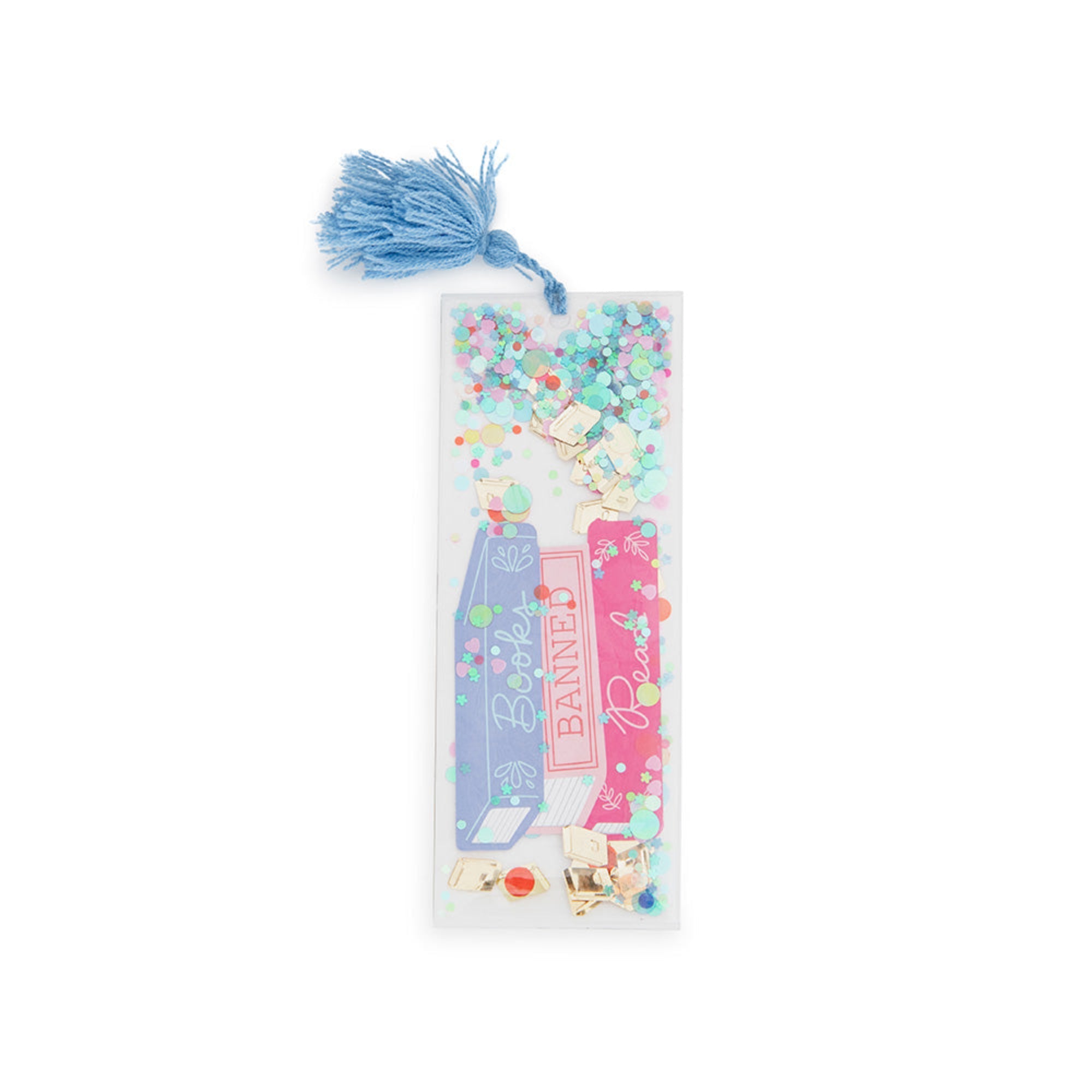 Book Club Read Banned Books Confetti Bookmark, Jollity & Co