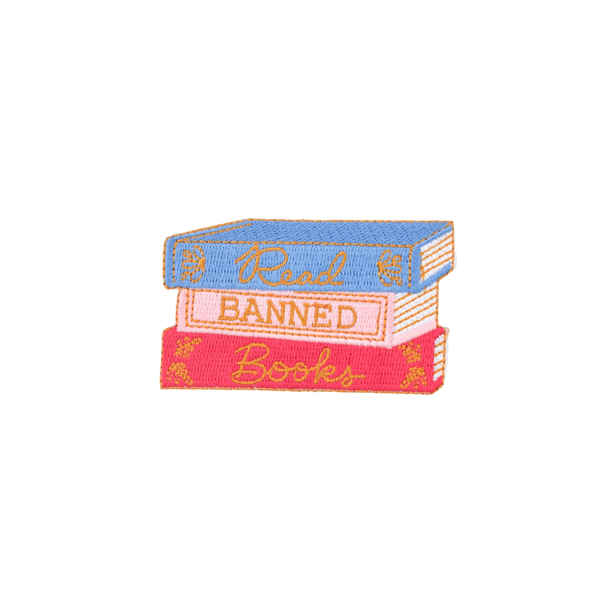 Book Club Read Banned Books Book Stack Patch, Jollity & Co