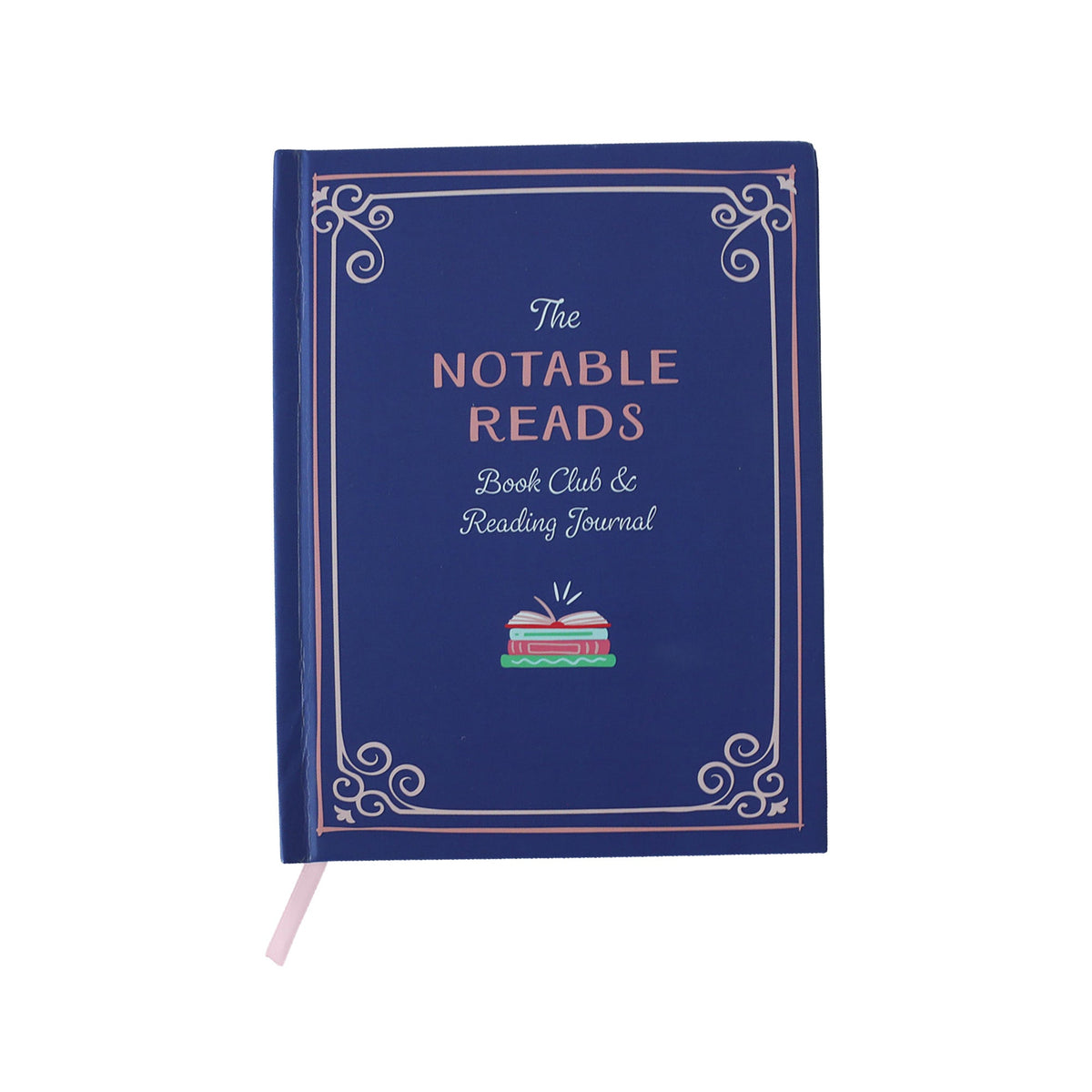 Book Club Reading Journal cover showing illustrated design with reading tracker and review sections, Jollity & Co.