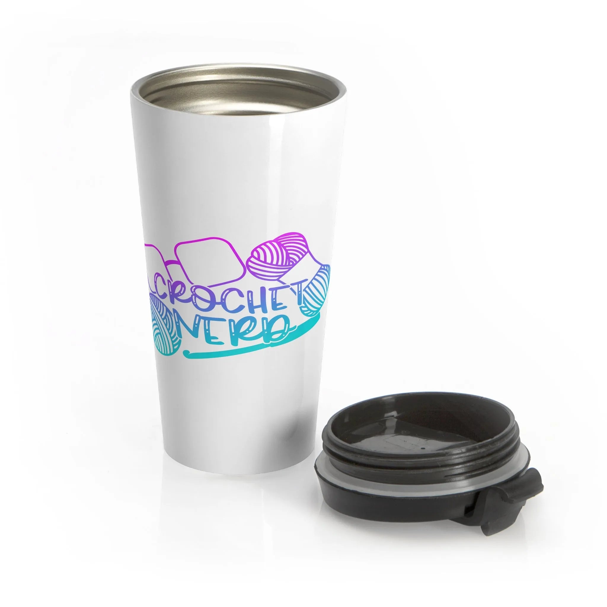 Crochet Nerd Stainless Steel Travel Mug