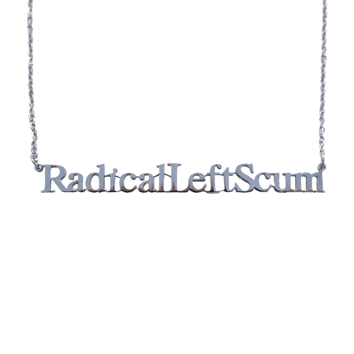 Radical Left Scum Cutout Necklace