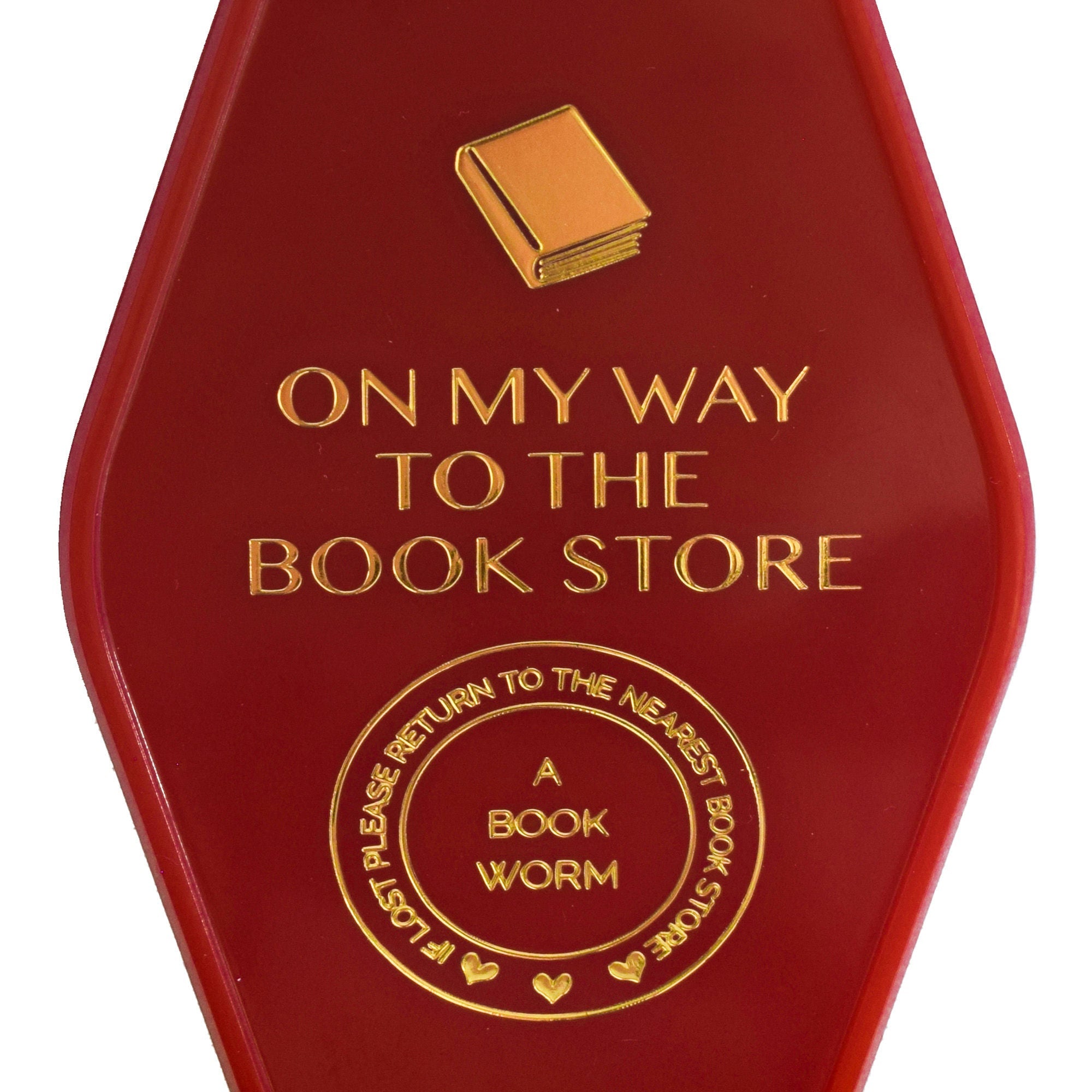 On My Way To The Book Store Keychain, Jollity & Co