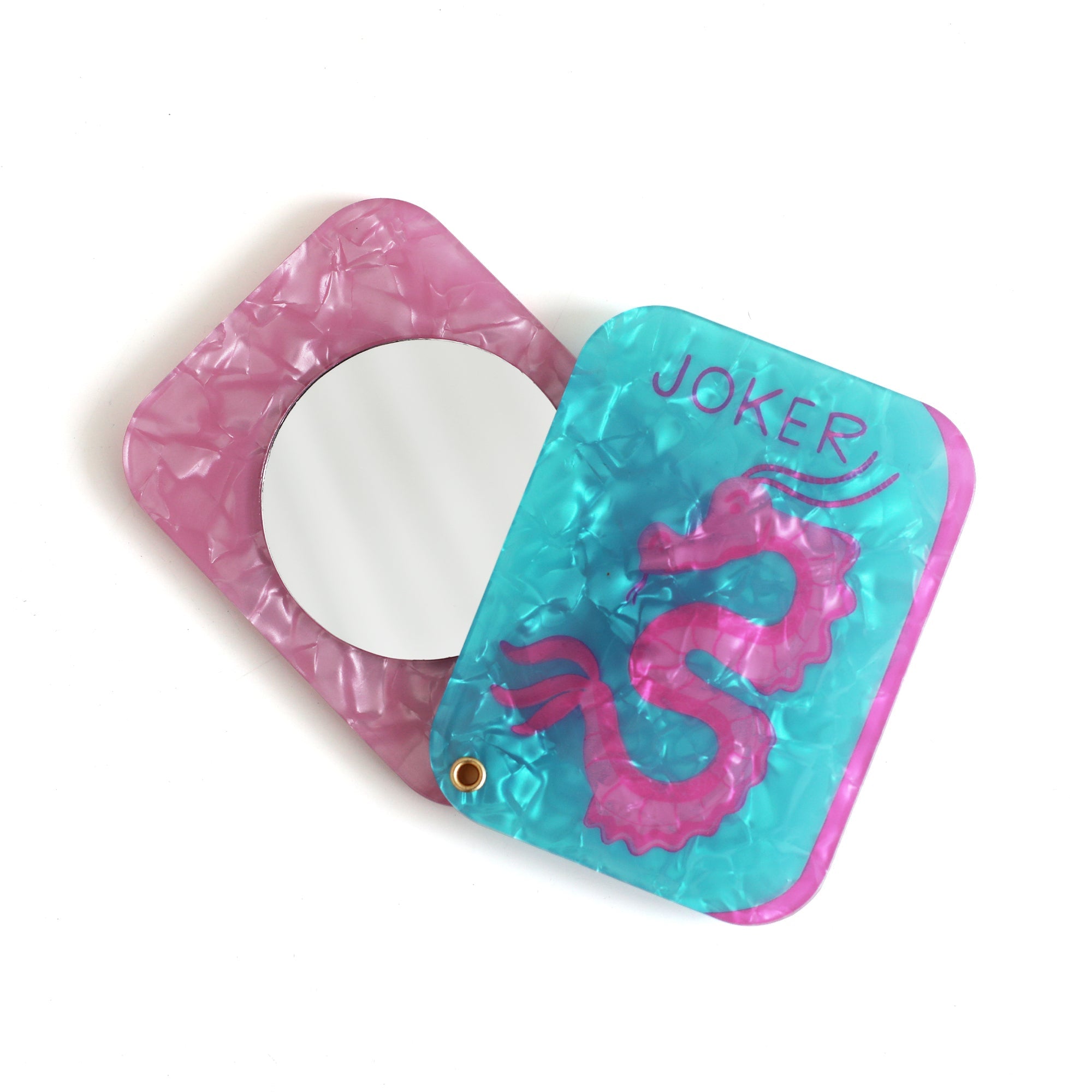 Mahjong Joker Compact Mirror, Jollity & Co
