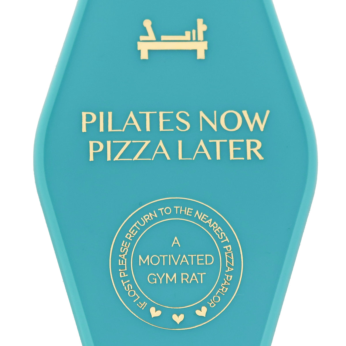 Giftables Pilates Now Pizza Later Keychain, Jollity & Co