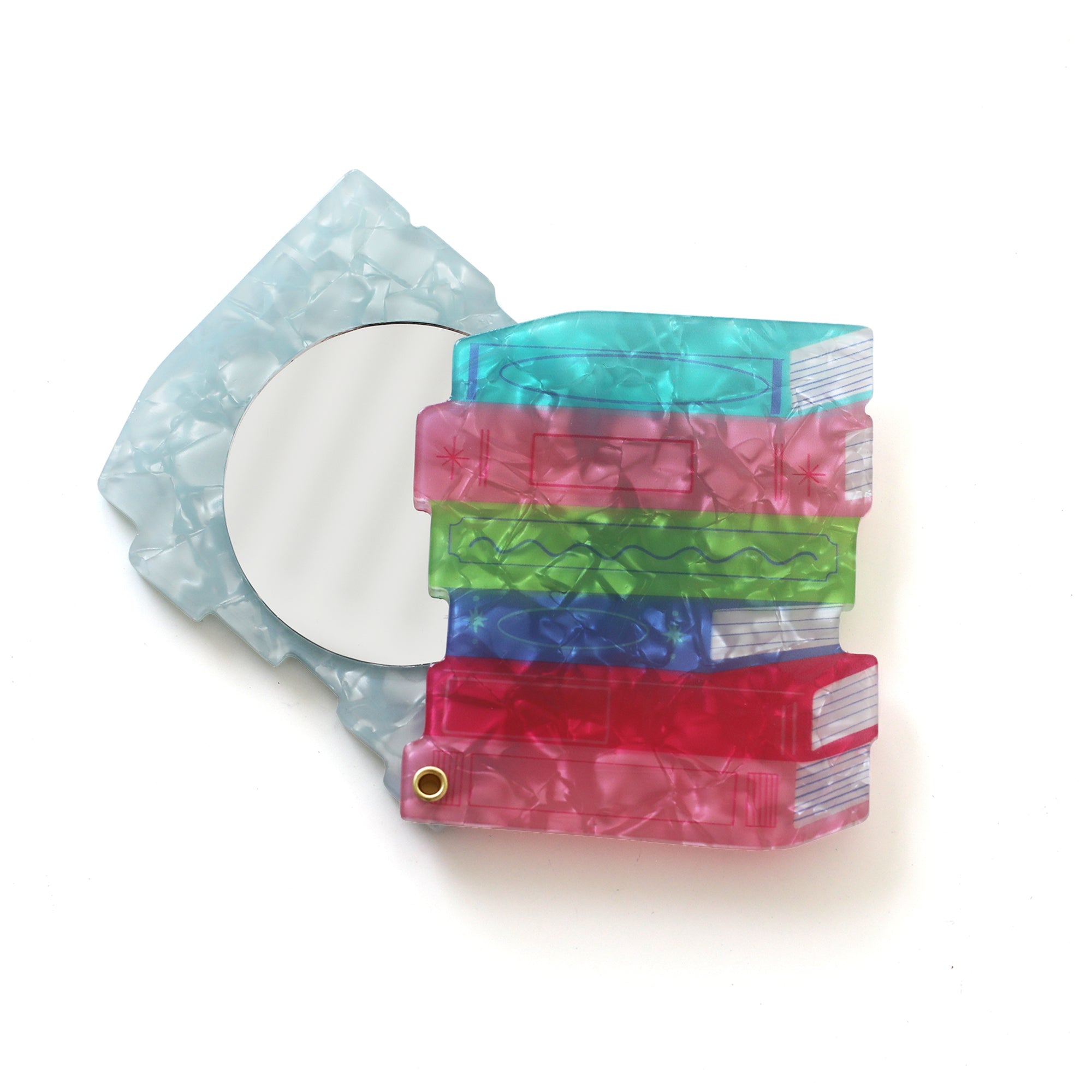 Stack of Books Compact Mirror, Jollity & Co