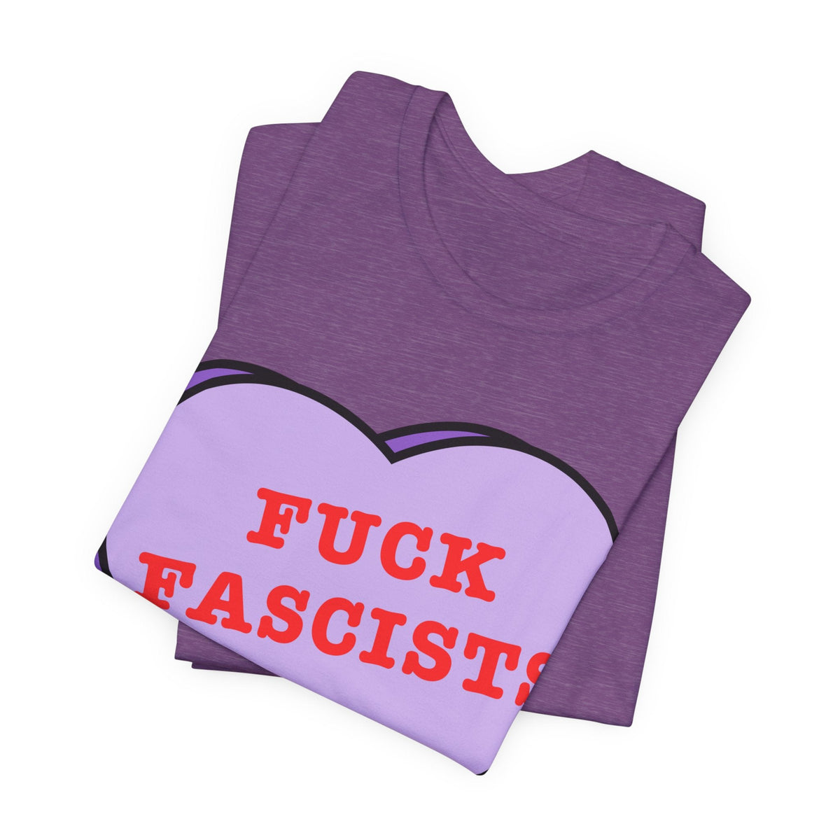 Fuck Fascists, Conversation Heart Tee, Antifa Protest T-Shirt