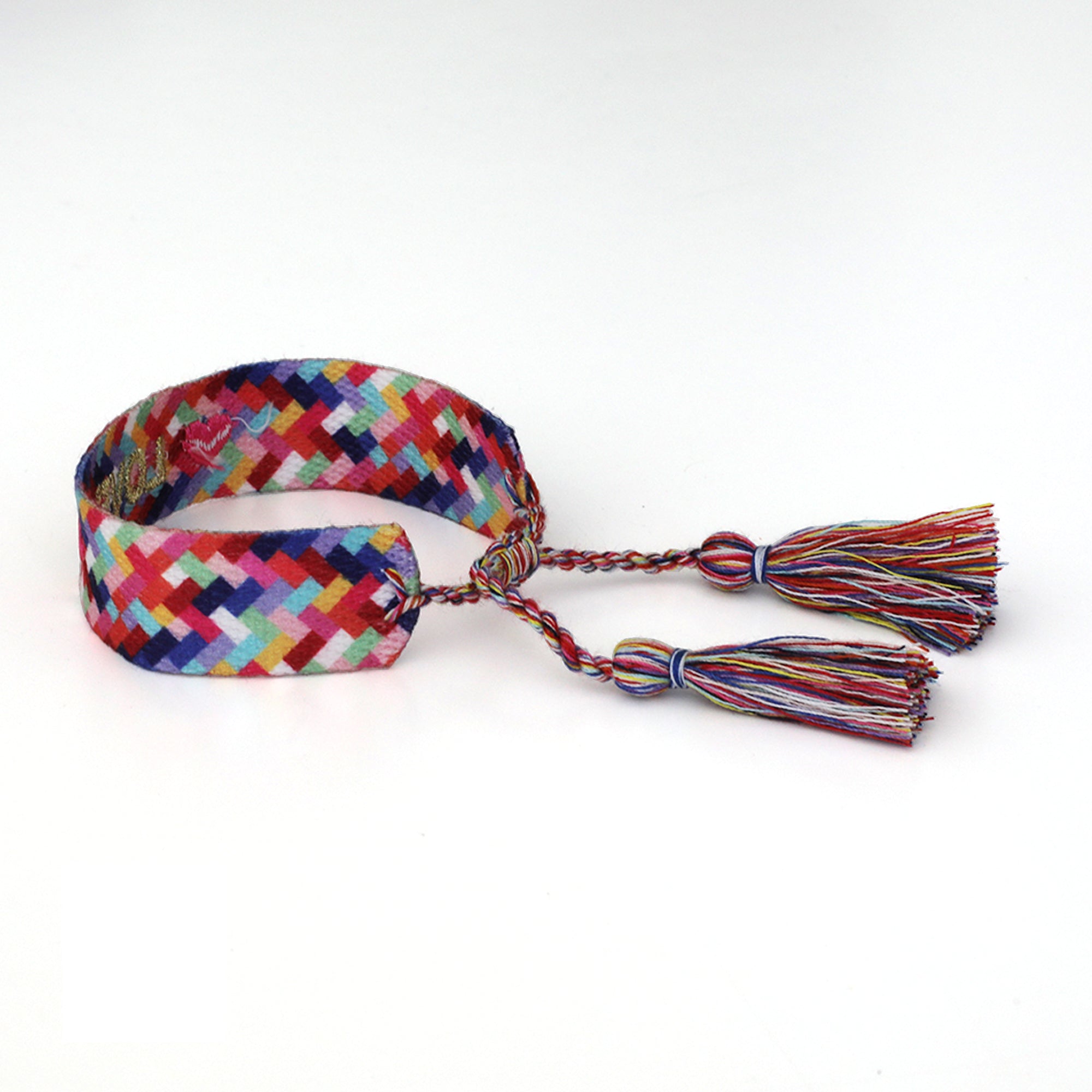 Witty Embroidered Bracelet - Love , Jollity & Co