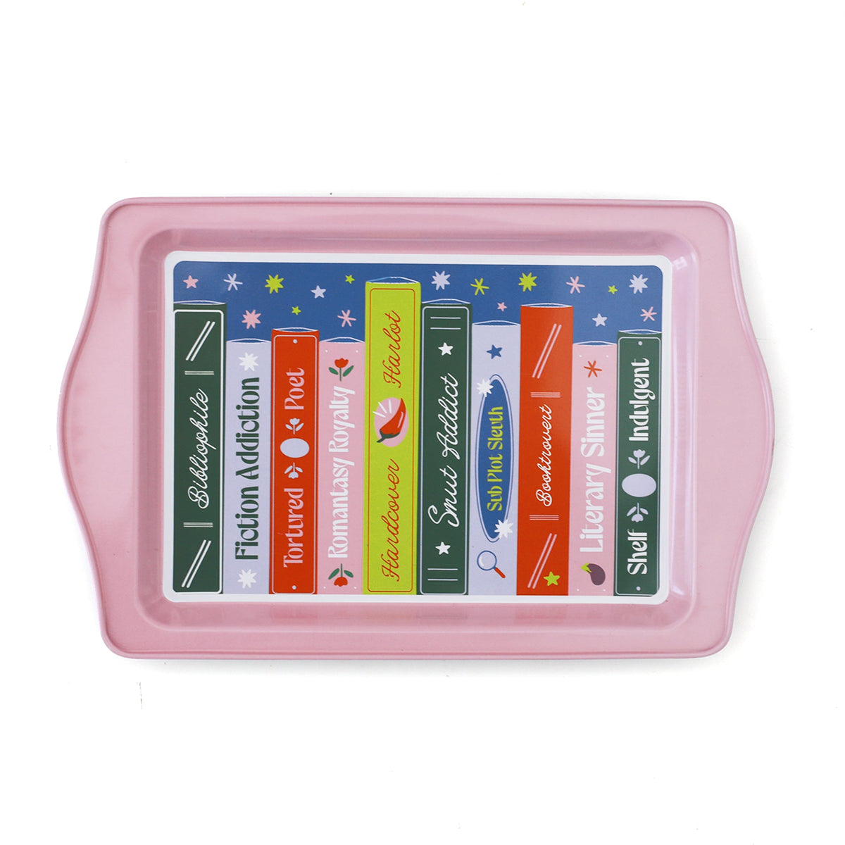Book Shelf Print Trinket Tray, Jollity & Co
