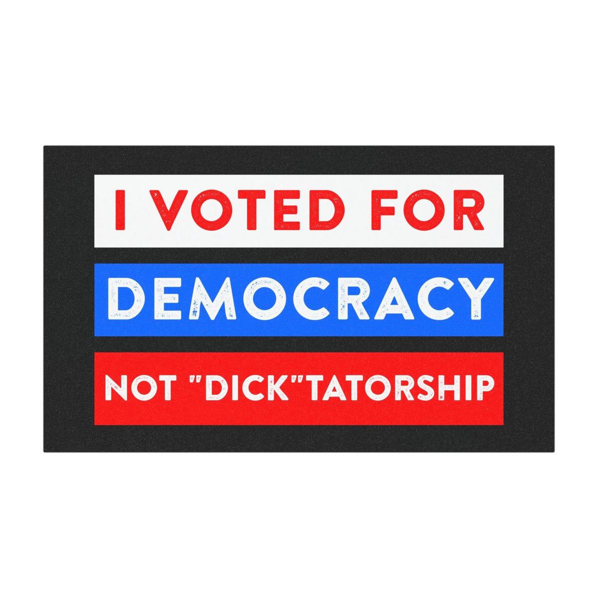 Funny Anti-Trump Democracy Bumper Magnet
