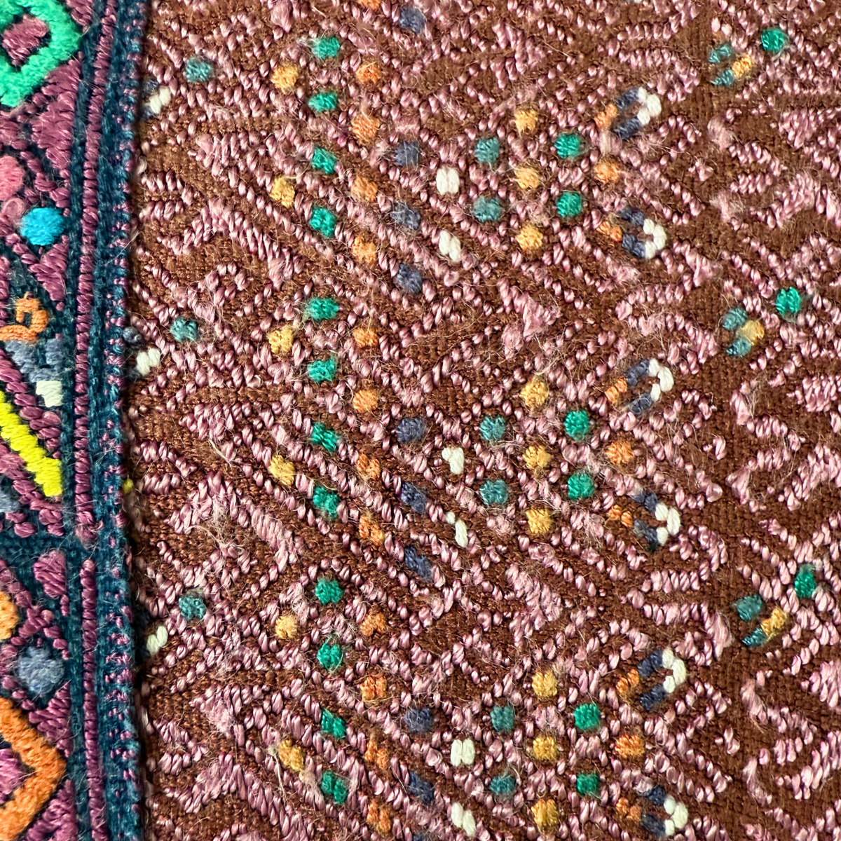 Huipil & Hemp Throw Pillow Cover