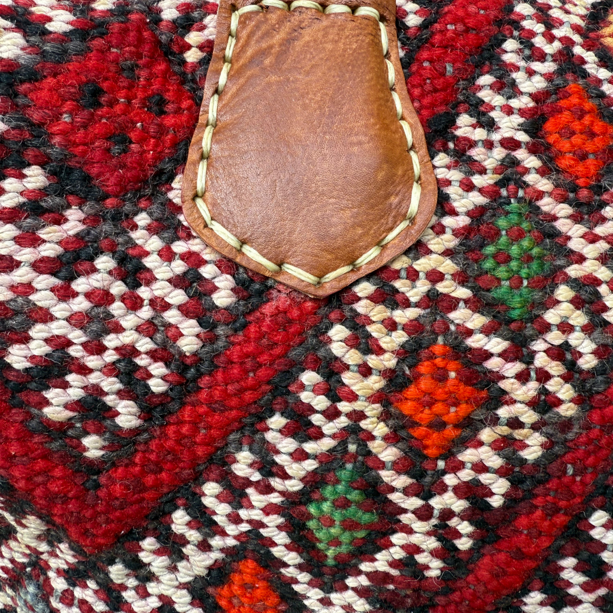 Kilim & Leather Weekender Bag