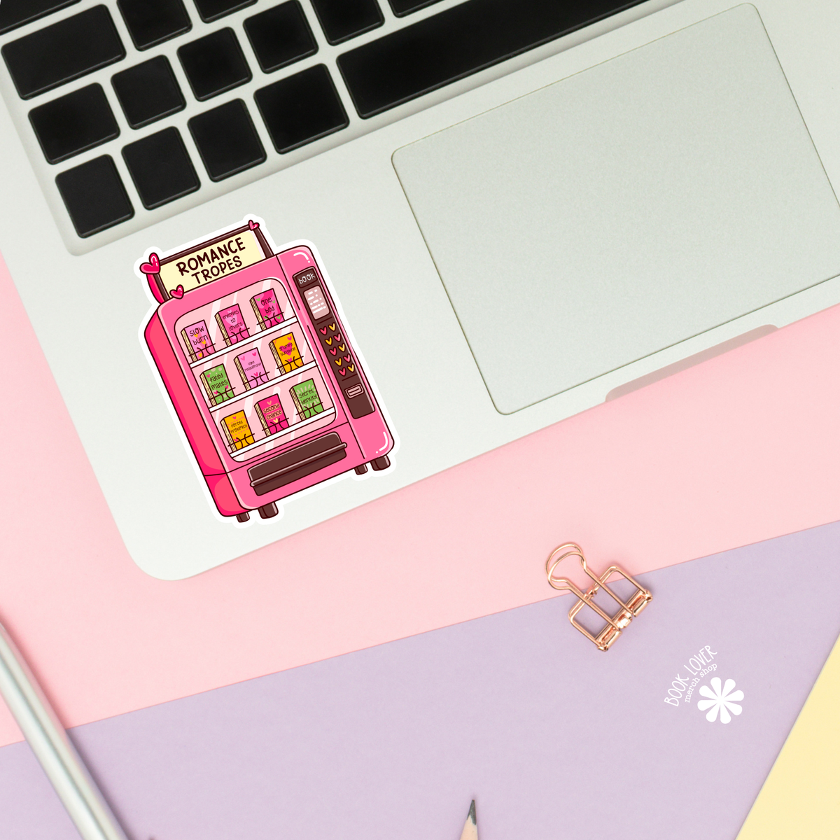 Romance Tropes Vending Machine Sticker | Romance Reader Gift