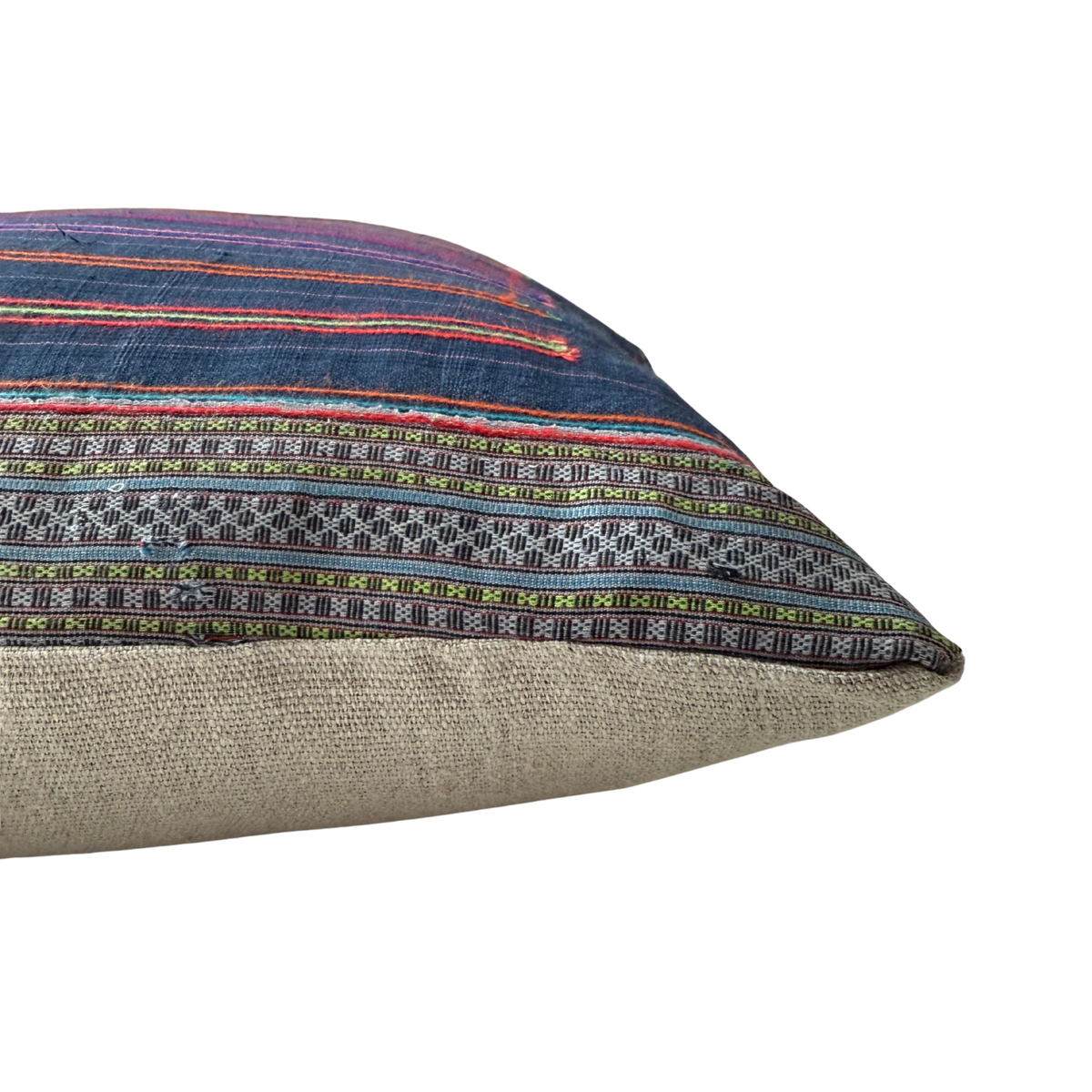 Hmong & Hemp Throw Pillow Cover