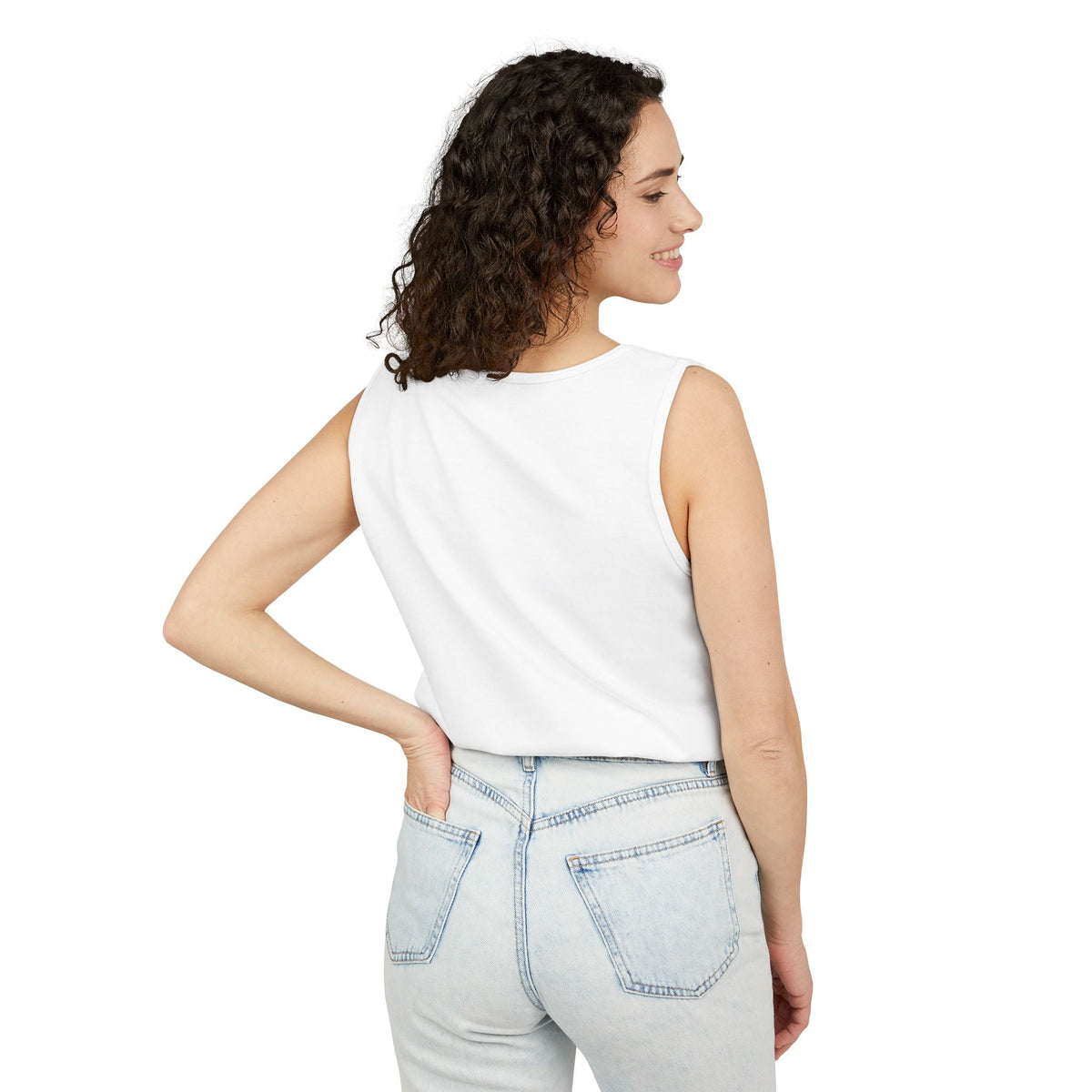 "Tax the Rich" on Unisex Garment-Dyed Tank Top