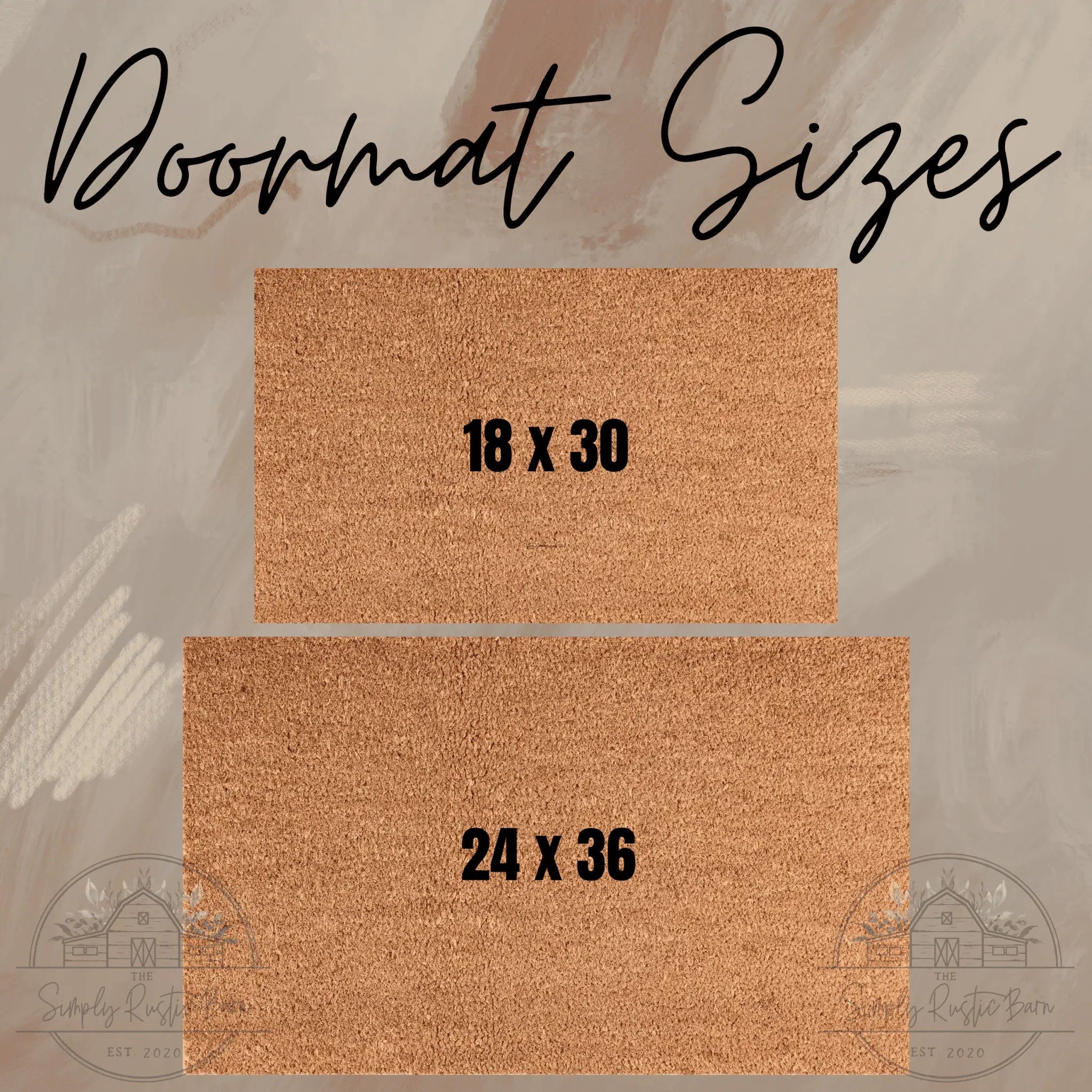 18x30 and 24x36 patriotic doormat sizes