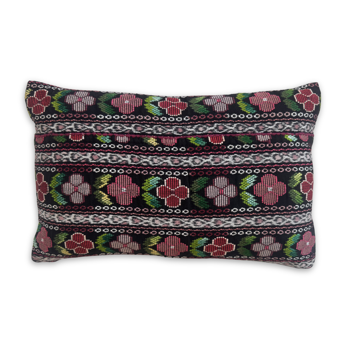 Embroidered Handwoven Corte Throw Pillow Cover