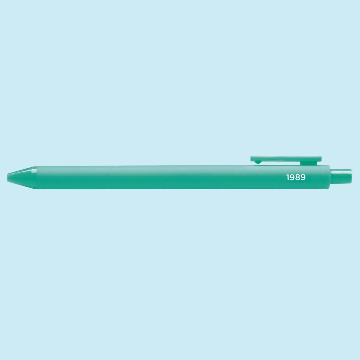 1989 jotter pen close-up — black gel ink fine point pen by indie artist MangoIllustrated