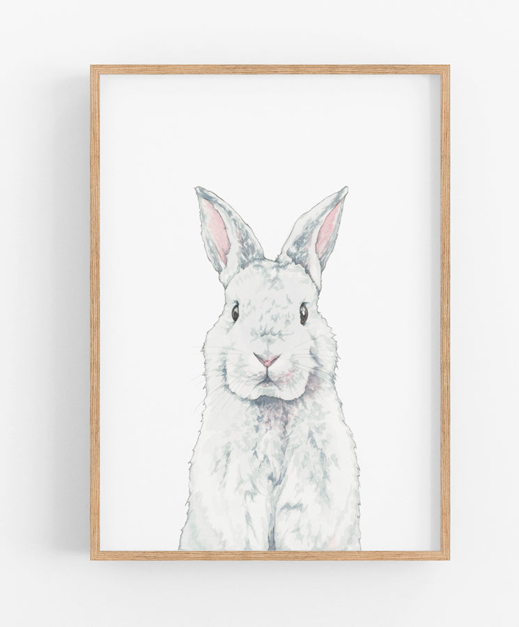 Curious Bunny Print