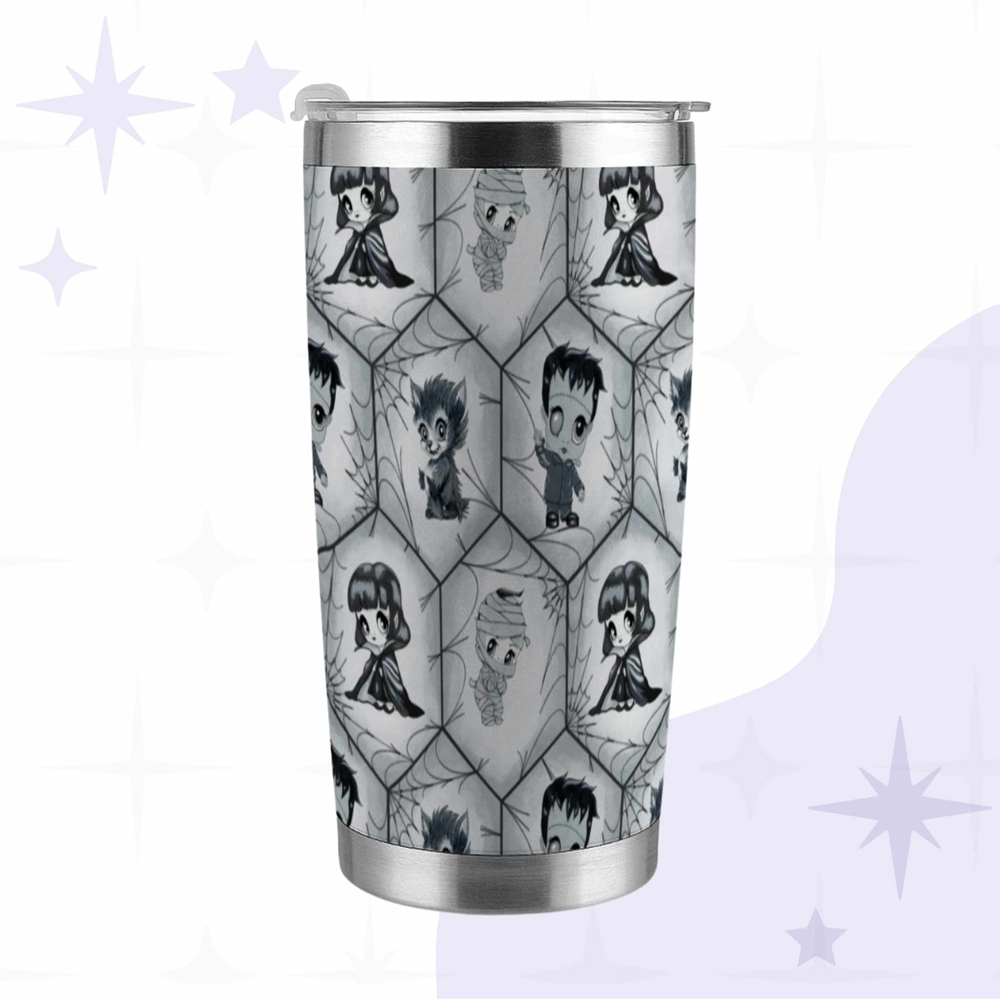 The Classics Monster Tumbler, Black and White