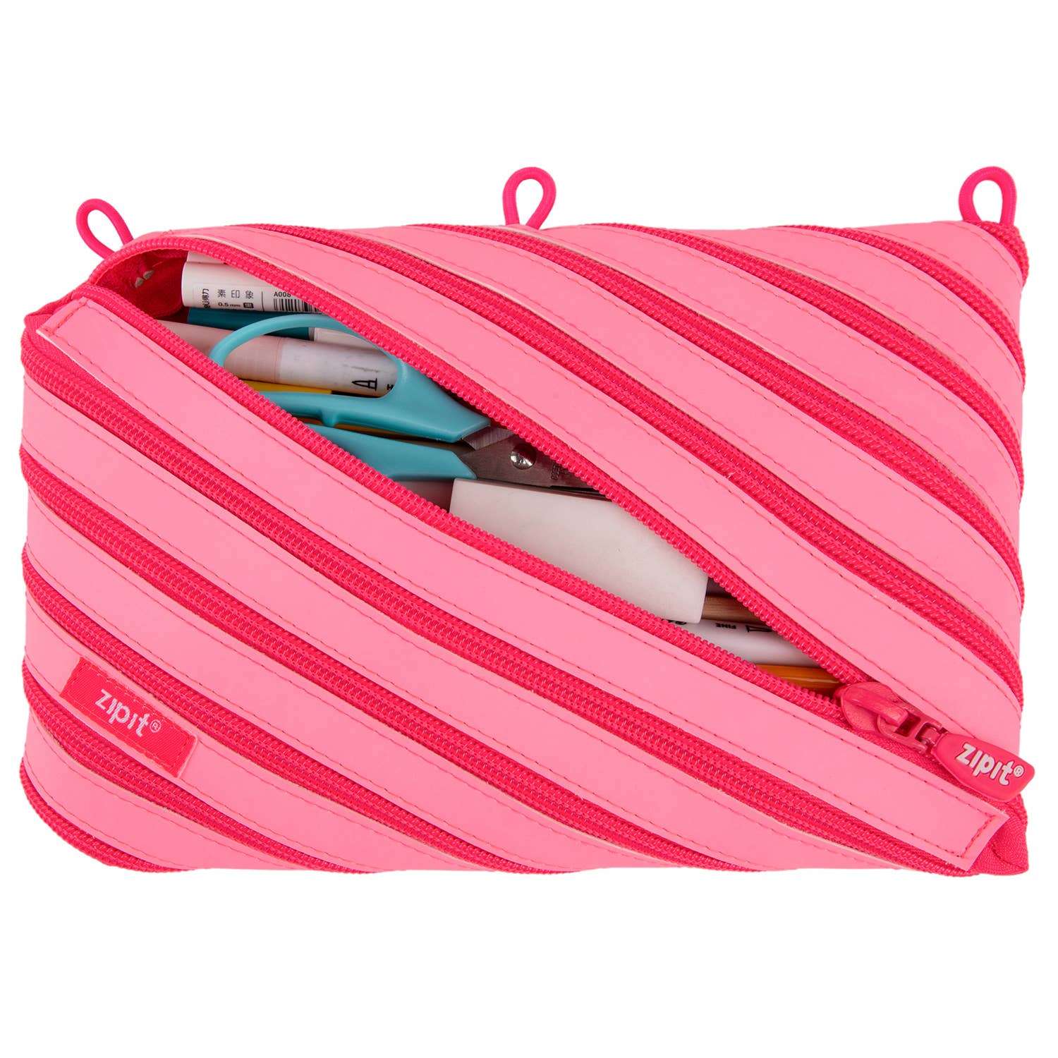 ZIPIT Candy Pencil Case, Glow in The Dark Pouches