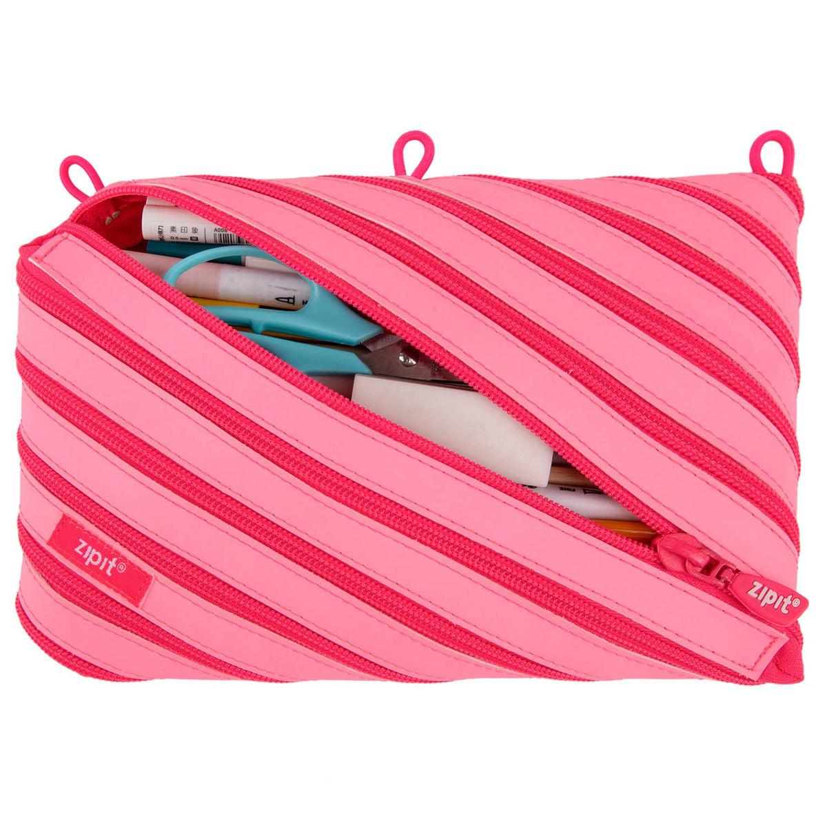 ZIPIT Candy Pencil Case, Glow in The Dark Pouches