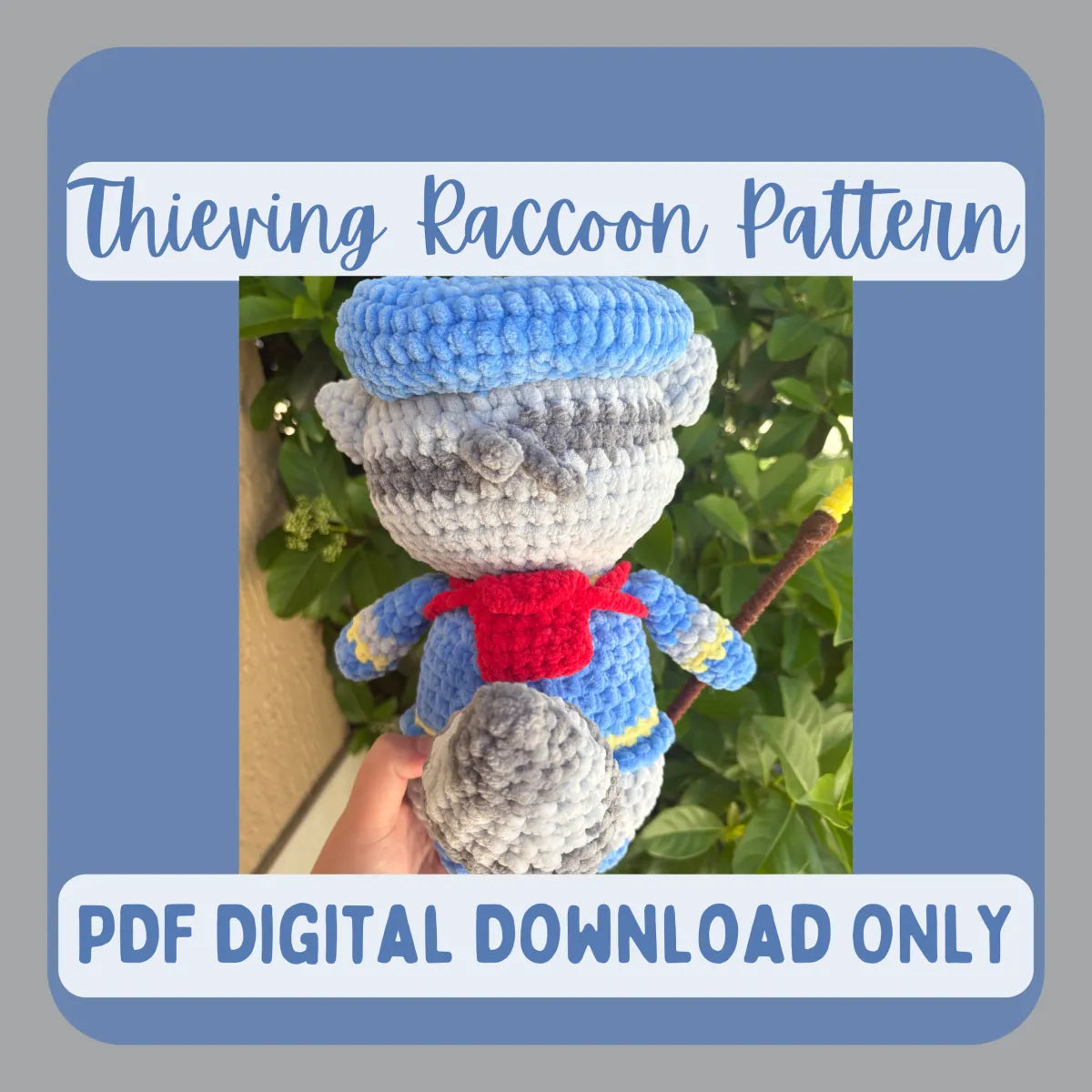 Thieving Raccoon Crochet Pattern - PDF PATTERN ONLY
