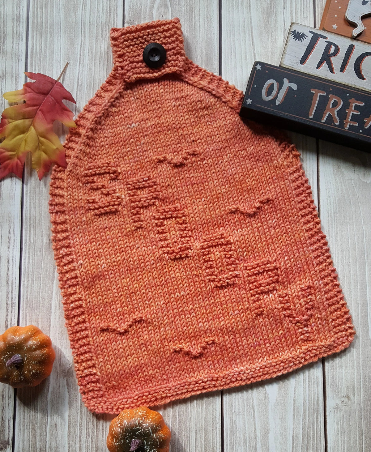 Halloween Dishcloth Pack - PDF Knit Patterns