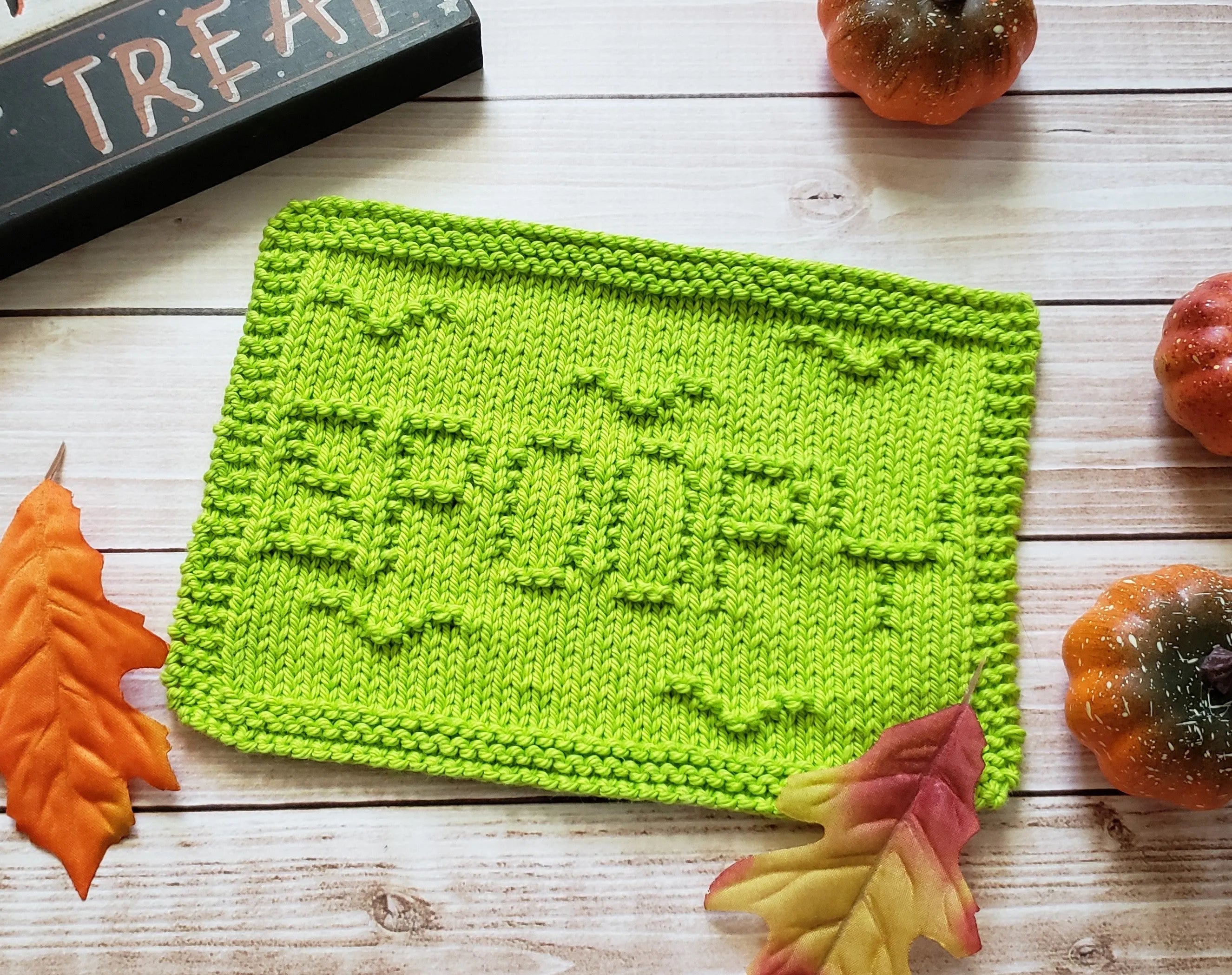 Halloween Dishcloth Pack - PDF Knit Patterns