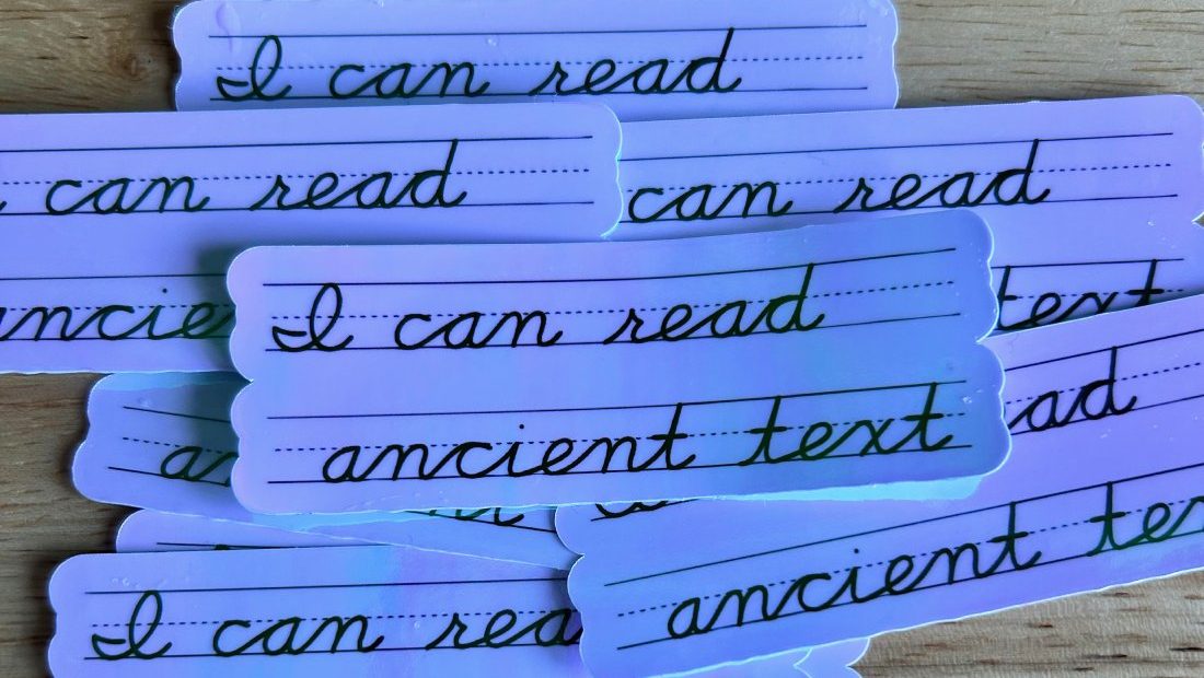 "I Can Read Ancient Text"