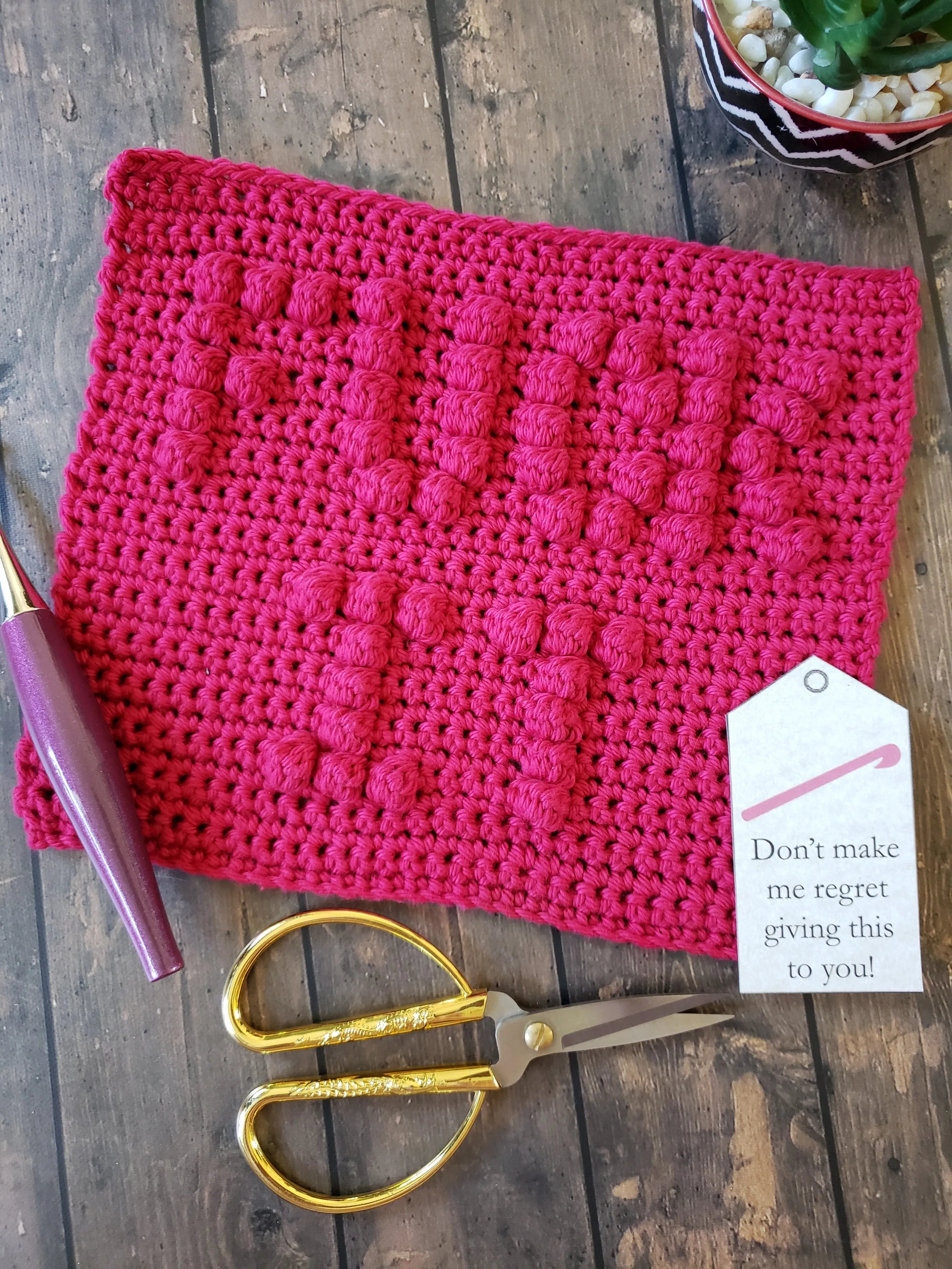 Fuck It Crochet Dishcloth