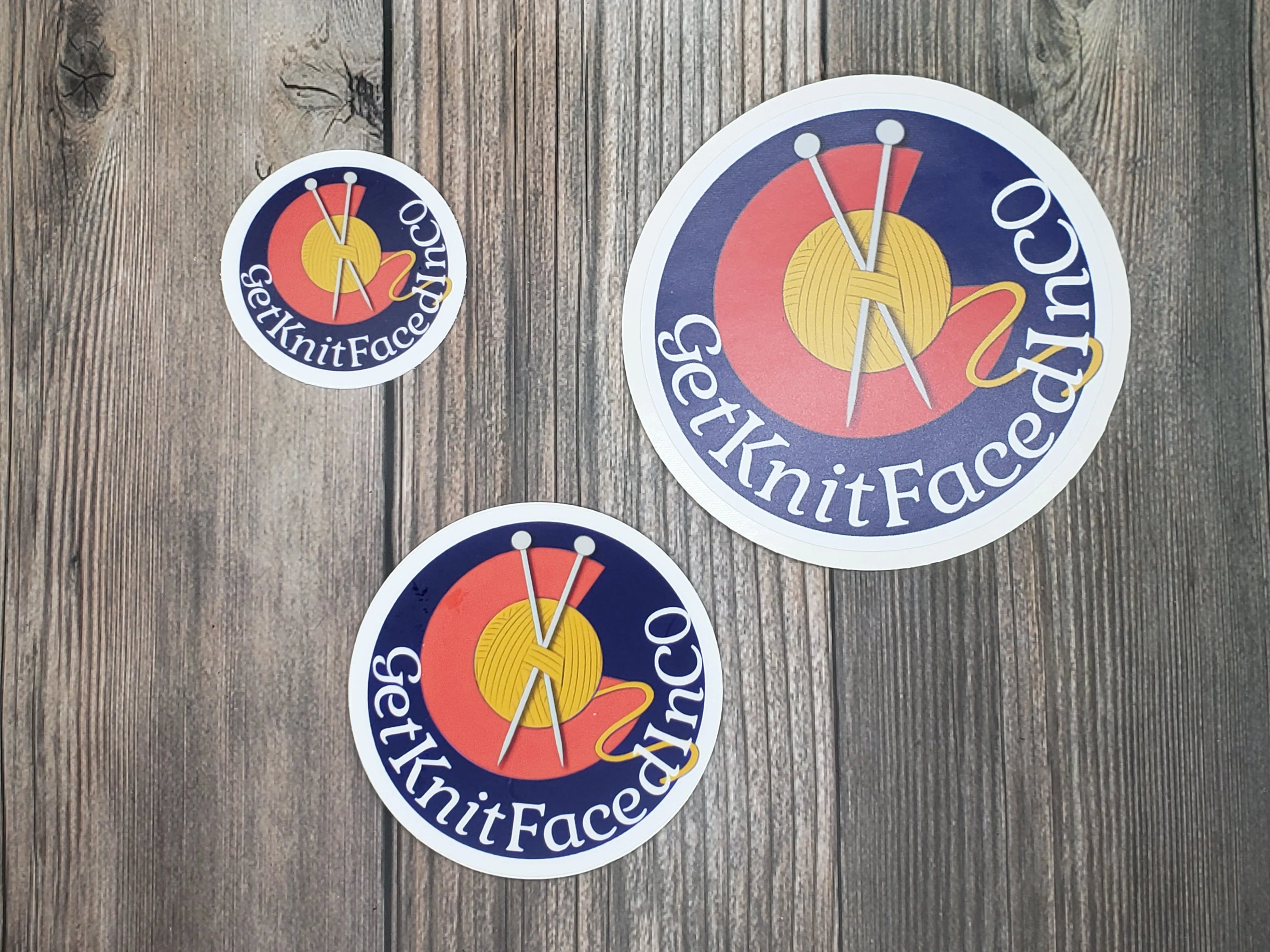 Get Knitfaced In CO Vinyl Sticker