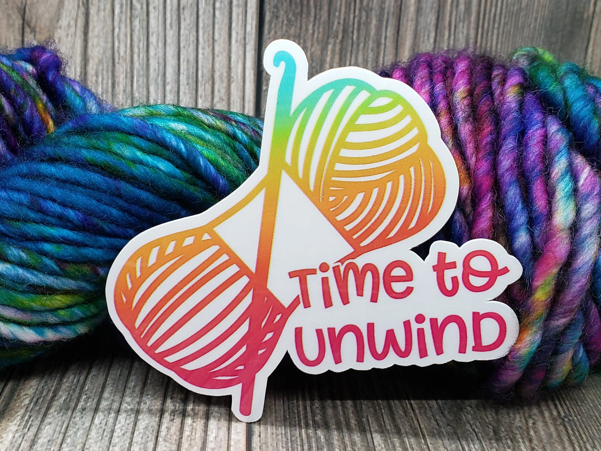 Time To Unwind Vinyl Sticker