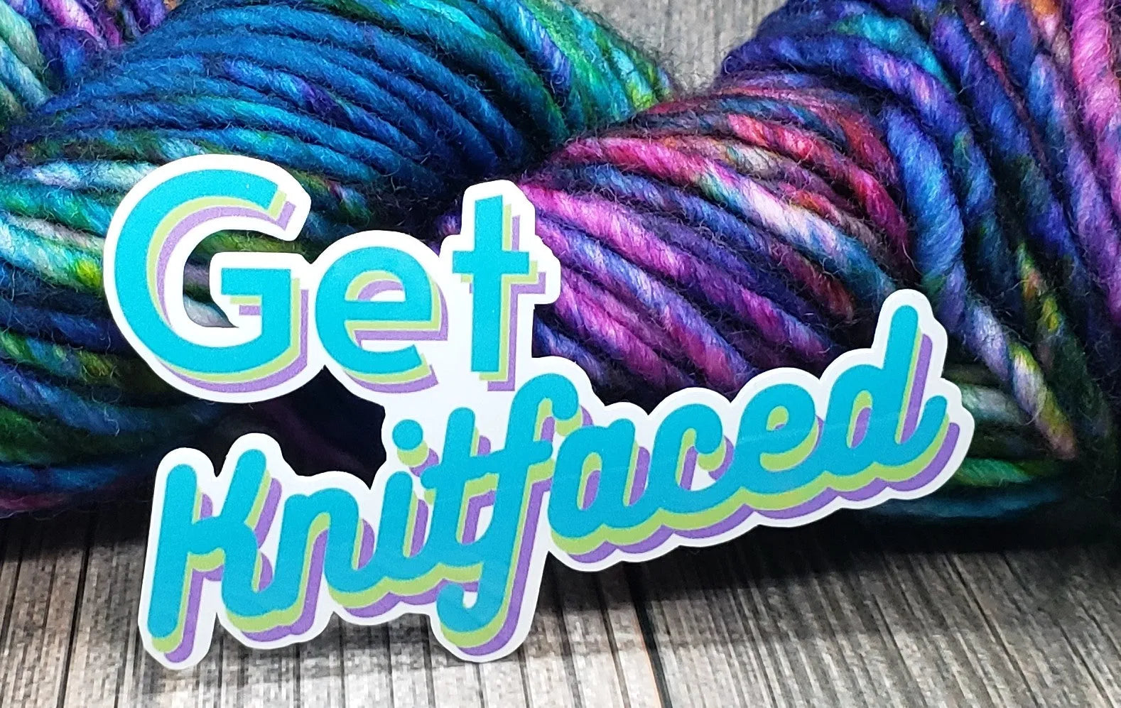 Get Knitfaced Vinyl Sticker