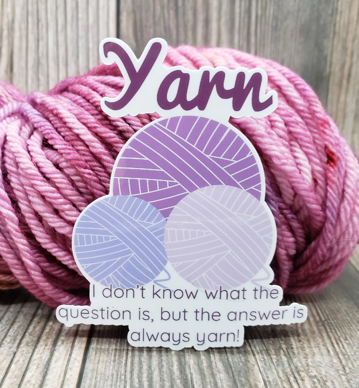 Yarn Question Vinyl Sticker