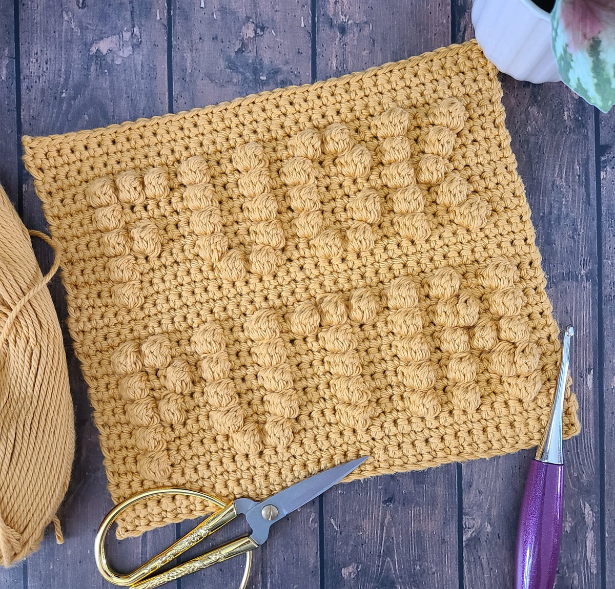 Fuck Putin Crochet Dishcloth
