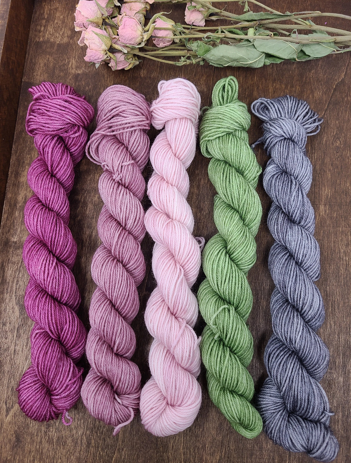 Dried Roses Mini Skein Set
