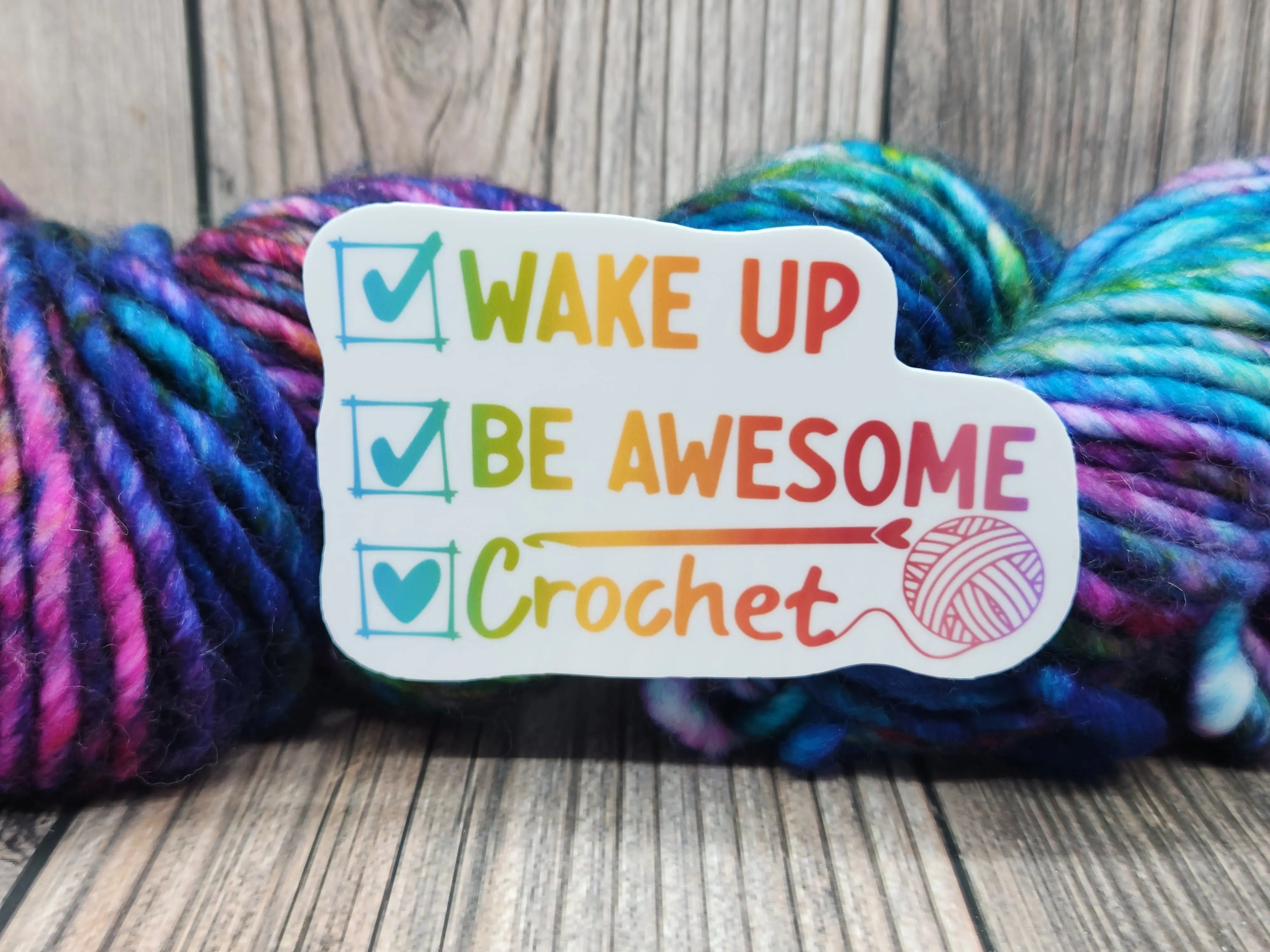 Wake Up Be Awesome Vinyl Sticker