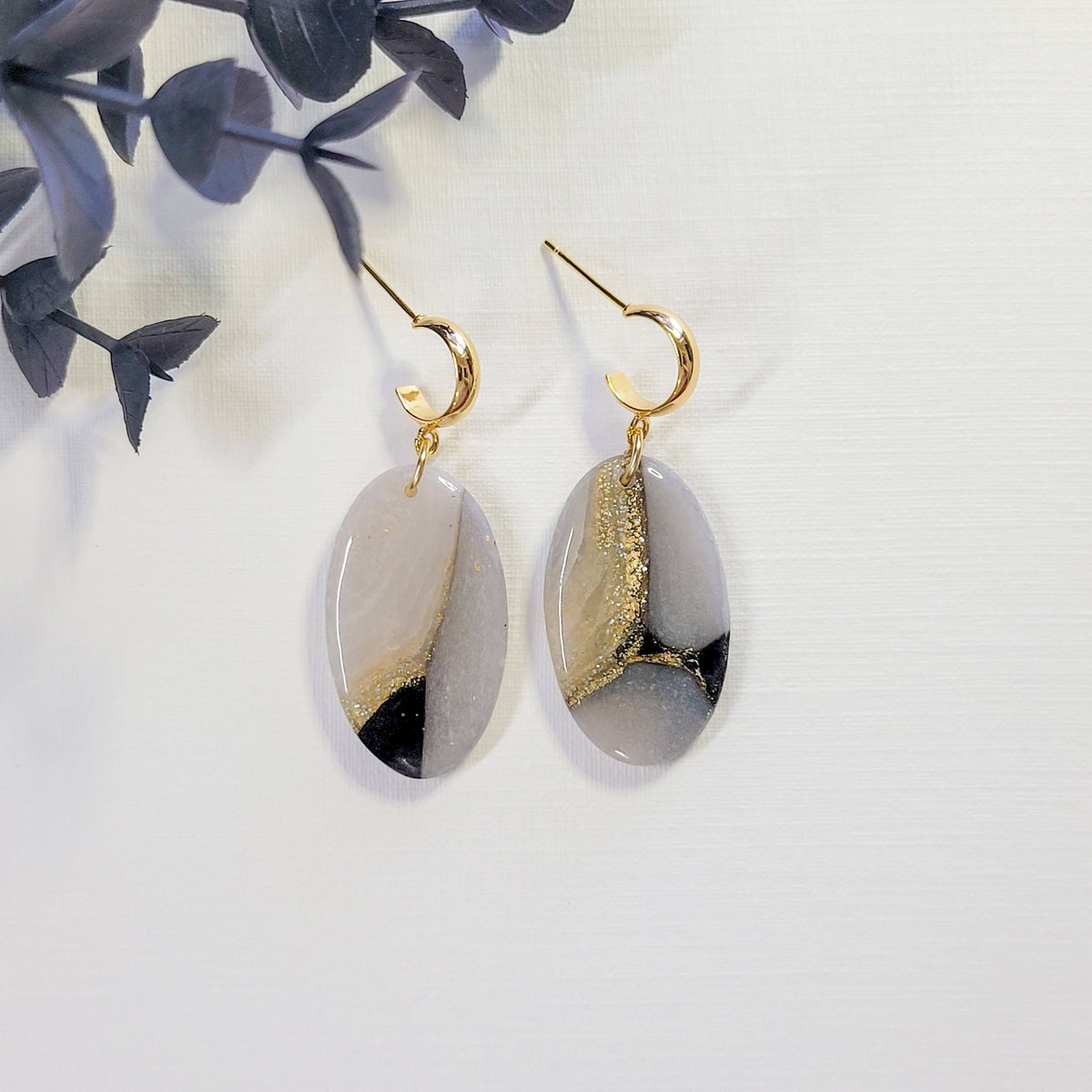 Black Agate Oval